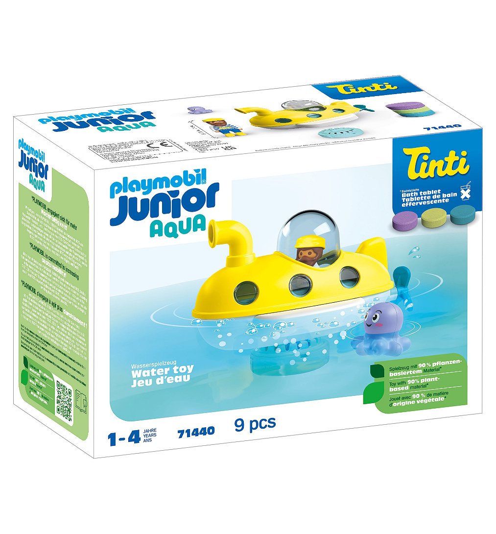 PLAYMOBIL 71440 sous Marin Junior & Tinti Comprend Un Personnage Un sous Marin et Un Poisson Globe Dès - vue 8