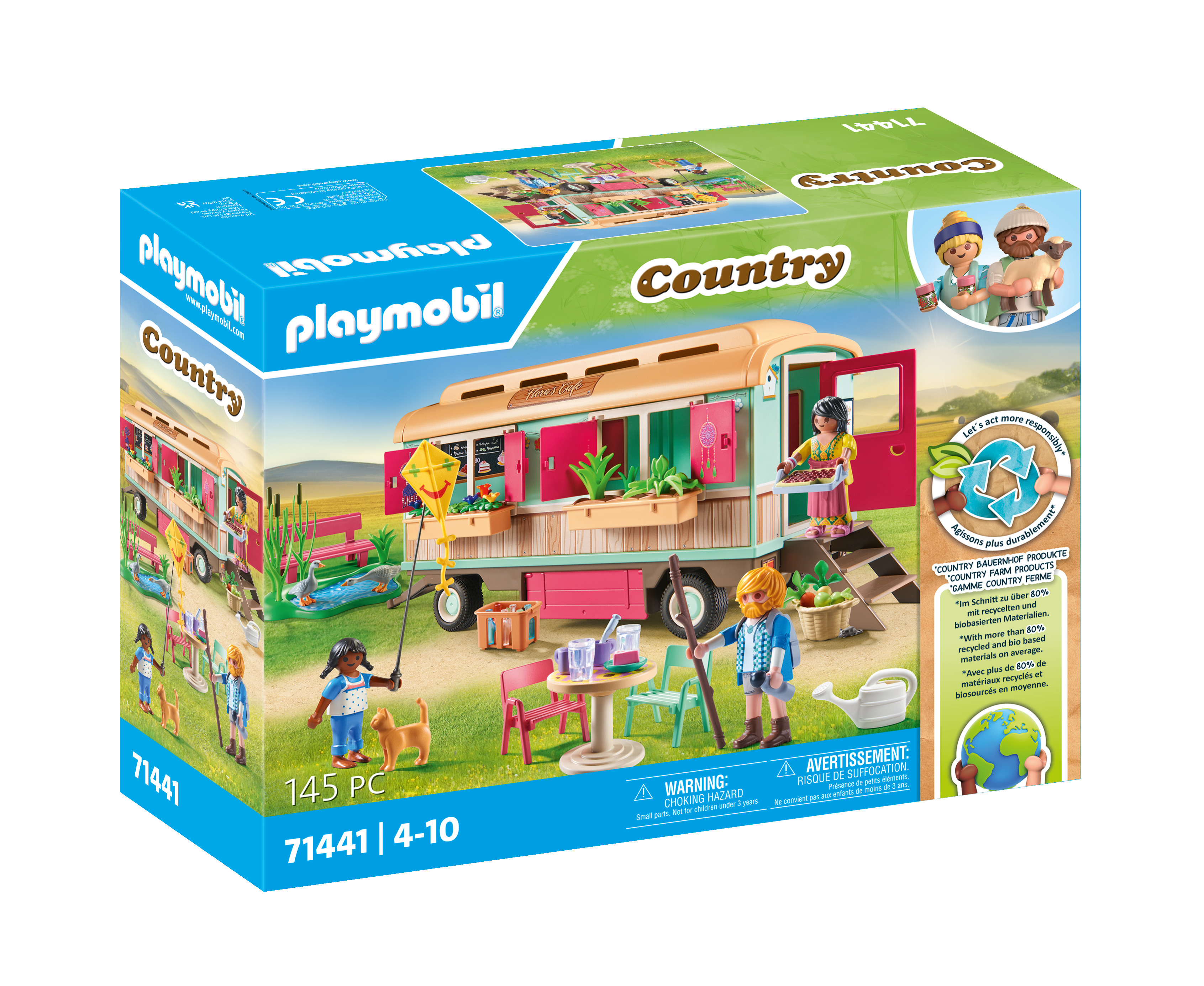 Playmobil 71250 Boutique de la Ferme Country La Vie à la Ferme La Gamme Petite Ferme Comprend Plus de 80% de matériaux recyclés ou biosourcés en Moyenne Dès - vue 5