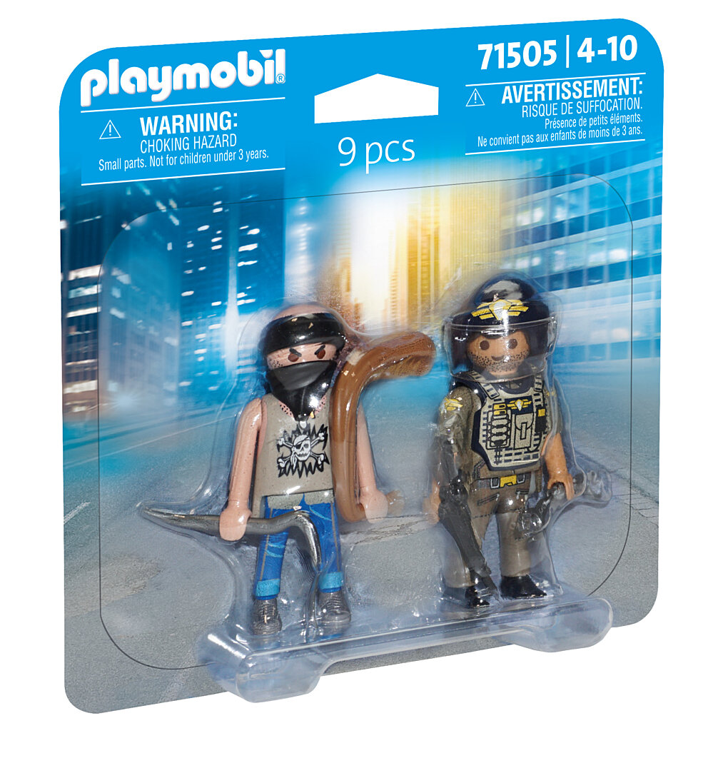 Jeu De Construction Policier Et Bandit Playmobil