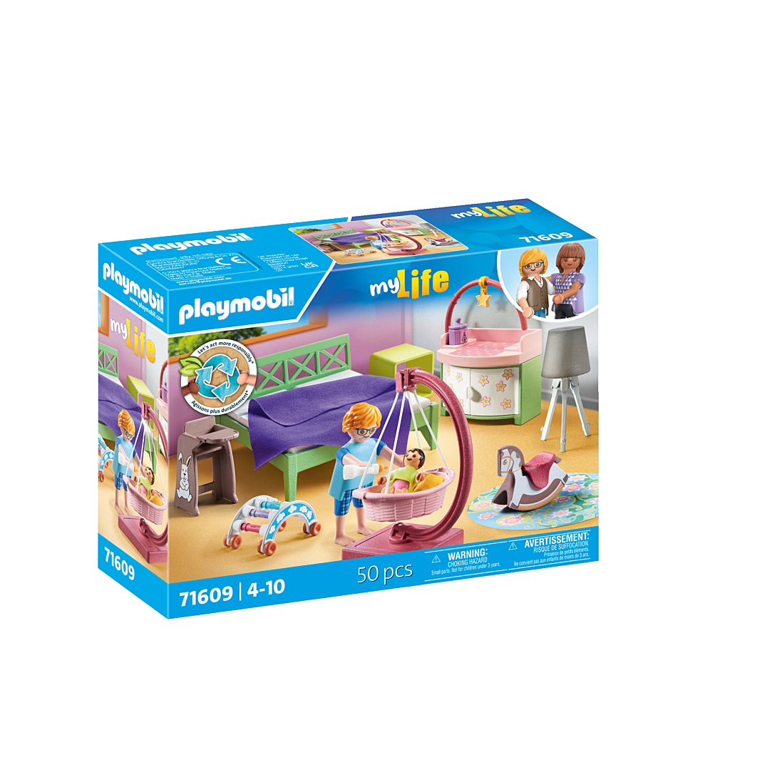 Jeux D'imitation Chambre De Parents Avec Berceau Suspendu Playmobil La Boite - vue 7
