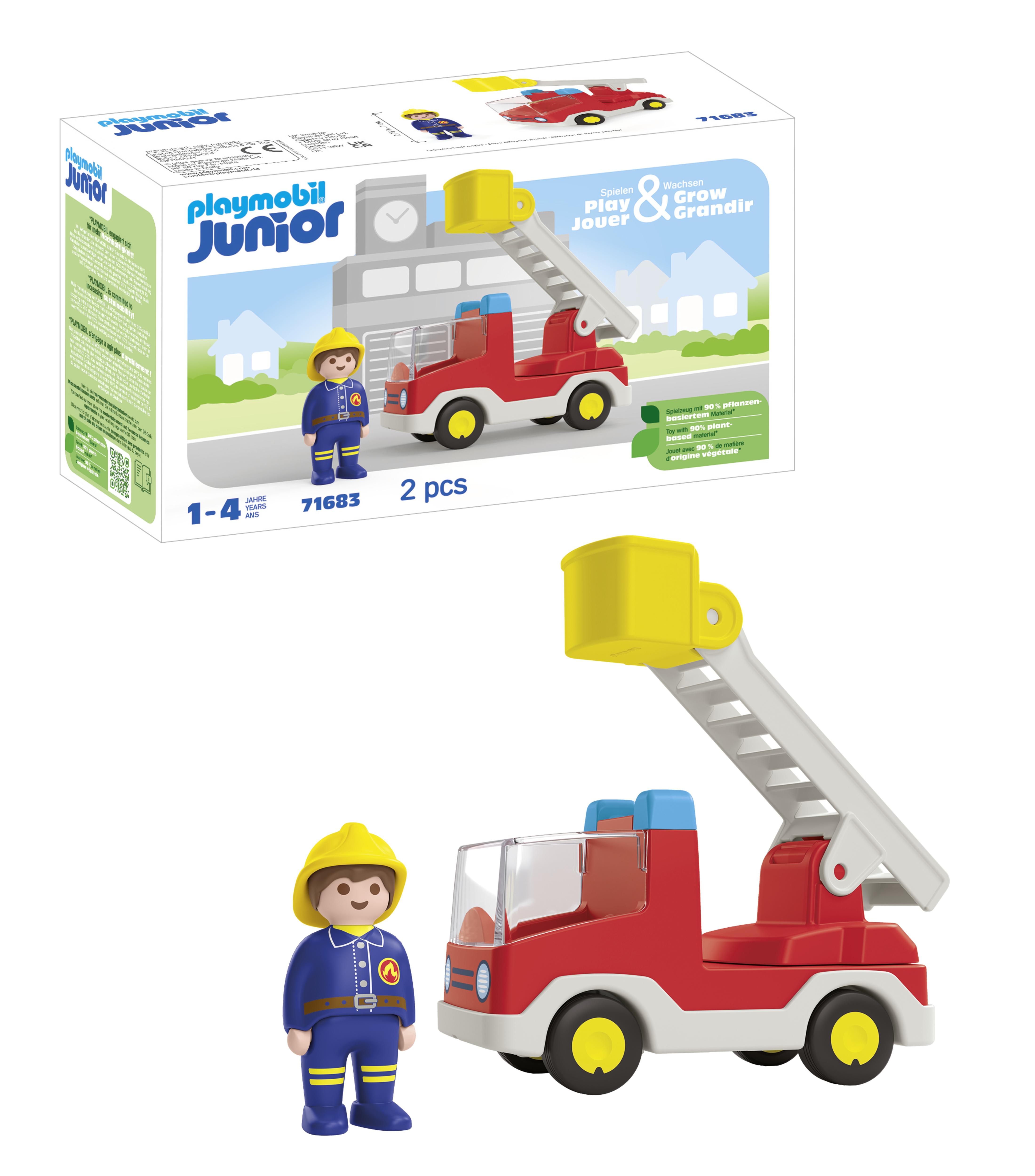 Playmobil Junior : Camion de pompier avec échelle pivotante Playmobil