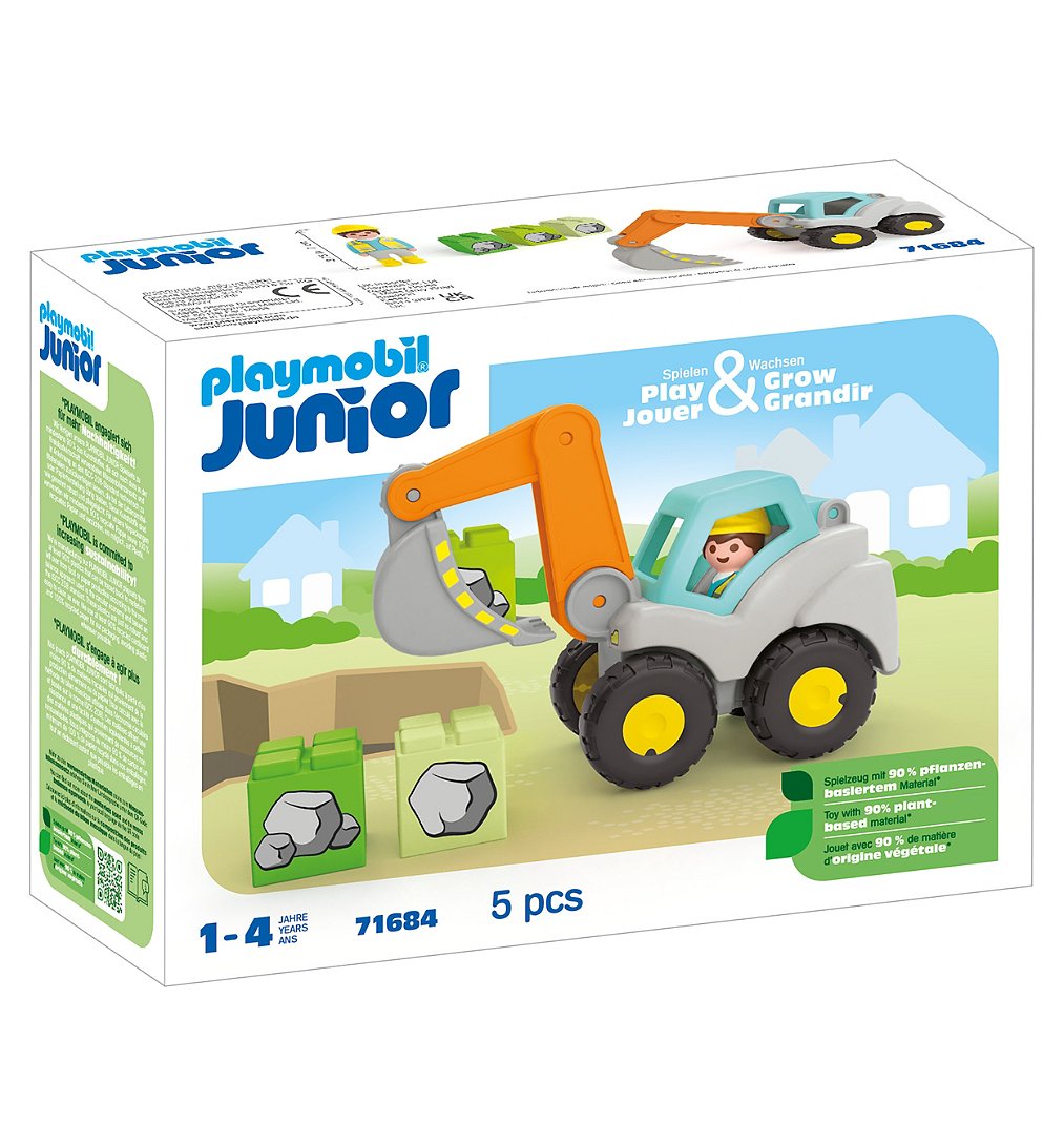 Jeux D'imitation Pelleteuse Playmobil La Boite