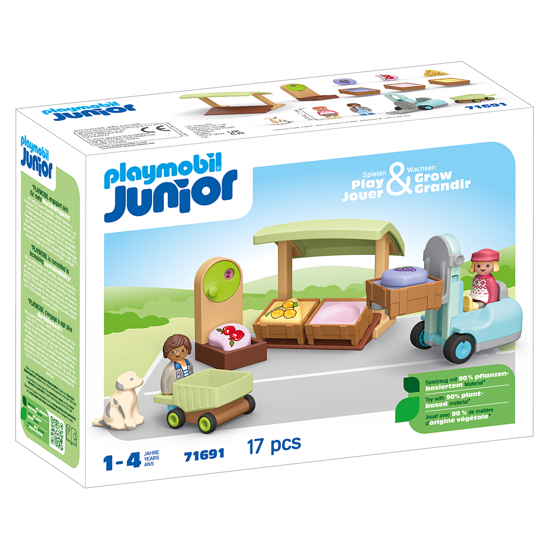 Junior : Etal de fruits et légumes bio