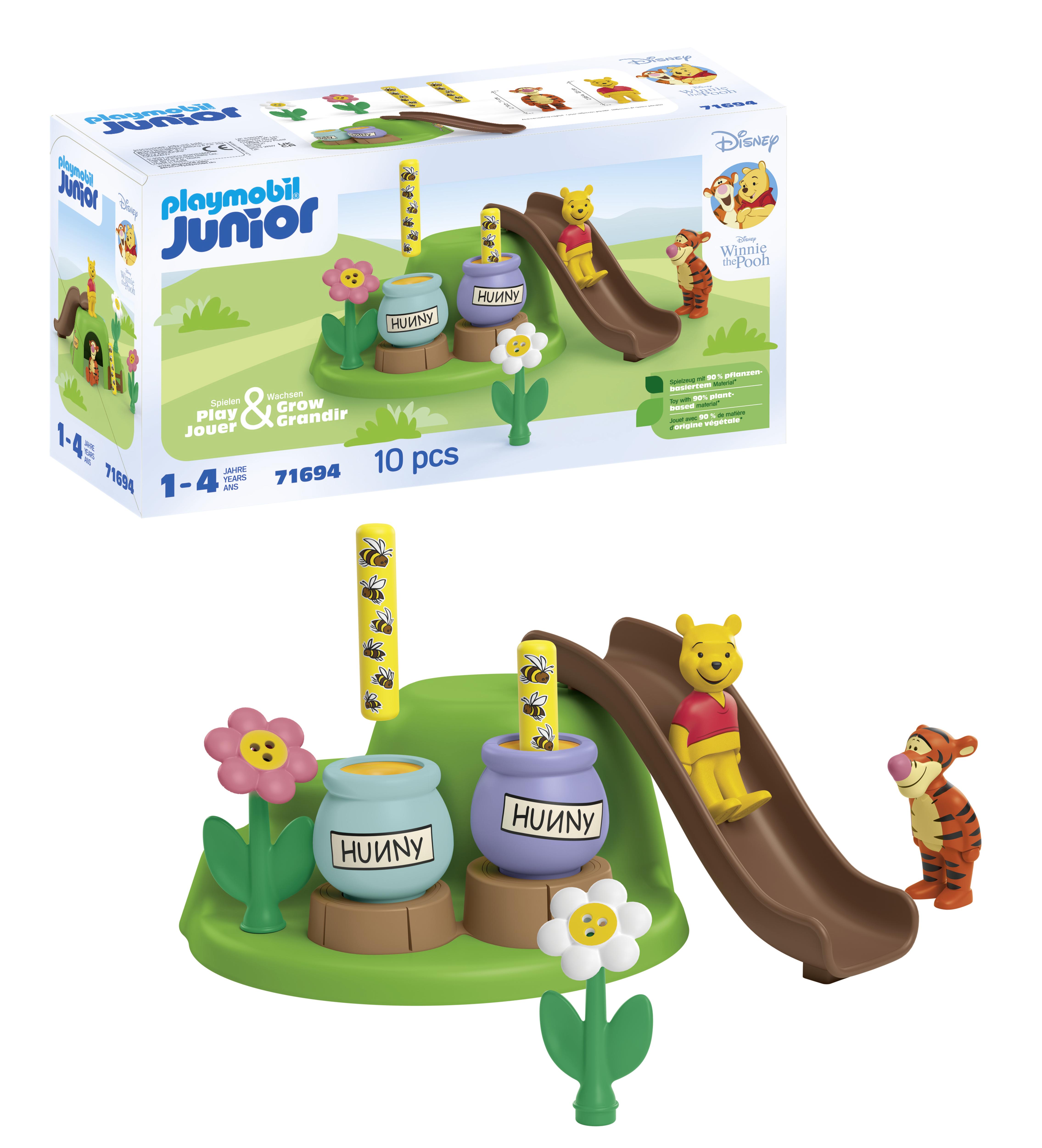 Playmobil Junior & Disney 71694 : Winnie 'ourson et Tigrou avec jardin d'abeilles Playmobil
