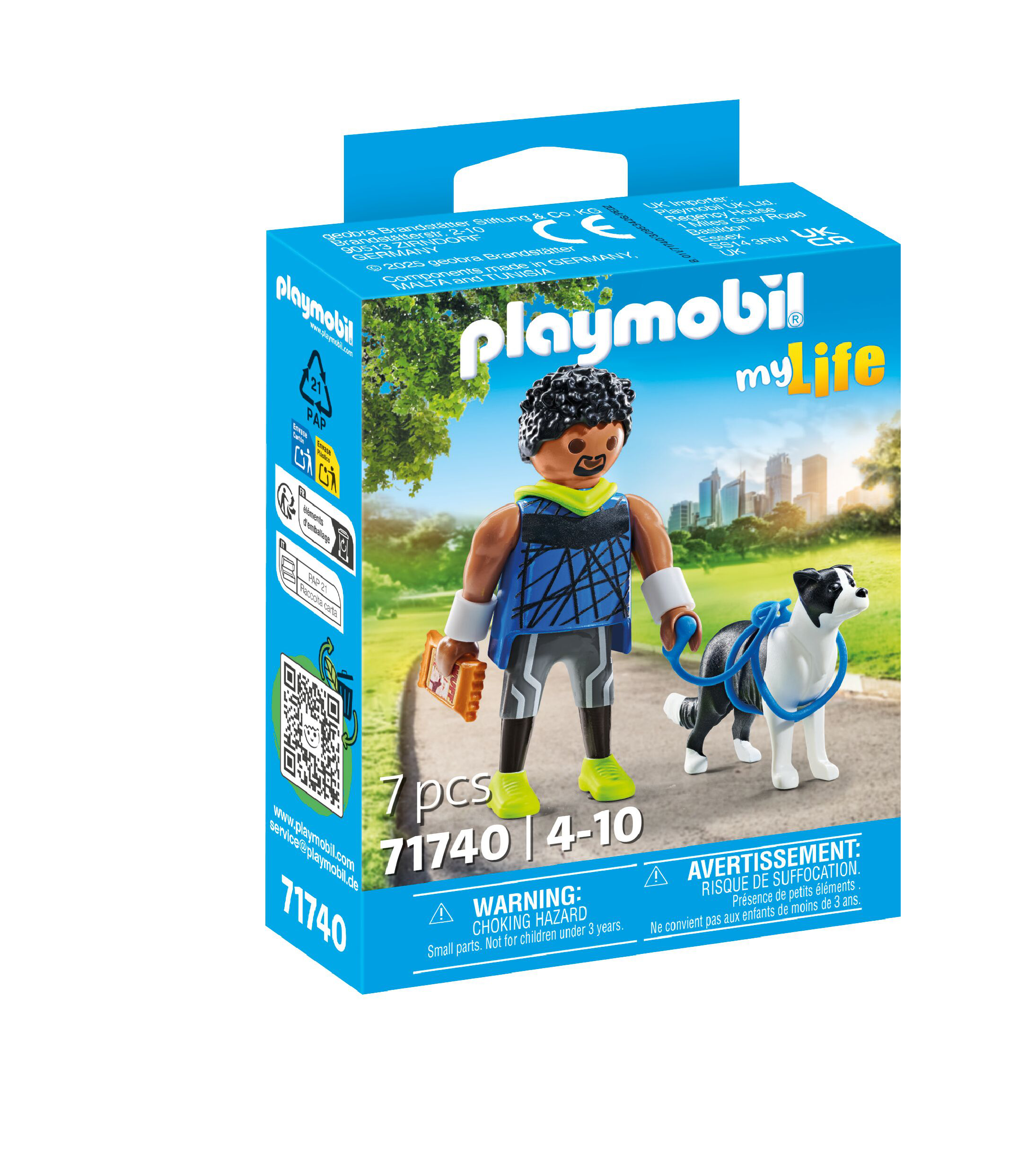 Homme Sportif Avec Border Collie Playmobil La Boite