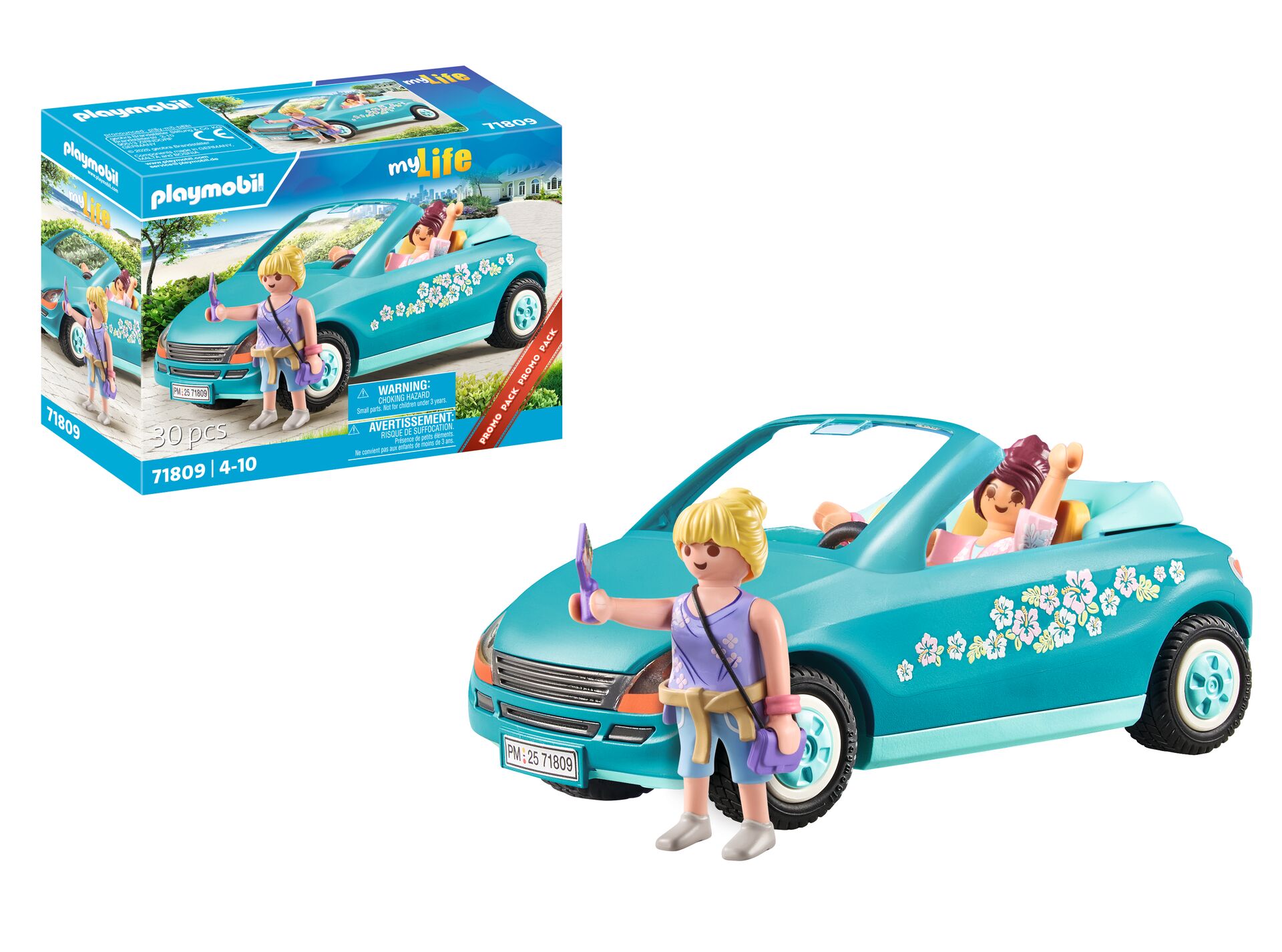 PLAYMOBIL | My Life | Aventure en Cabriolet | Voiture Jouet pour Enfants dès | Véhicule avec Figurines & Accessoires | Jouet éducatif | 71809 - vue 10