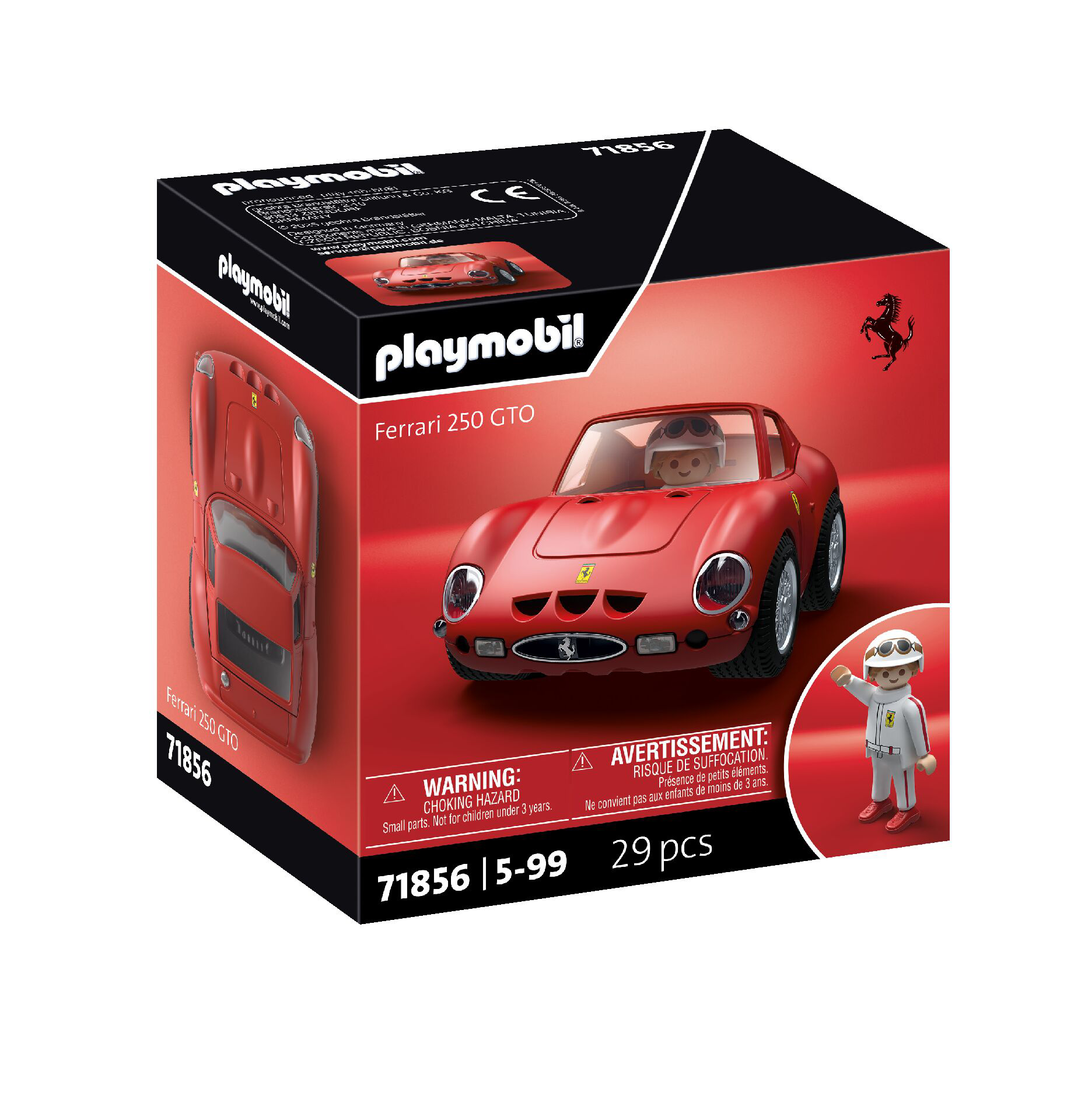 Playmobil | Collector Cars | Ferrari 250 GTO | Modèle réduit de Voiture pour Adultes et Enfants | Cadeau pour Les Fans de Voitures et Les collectionneurs | 71856 - vue 10