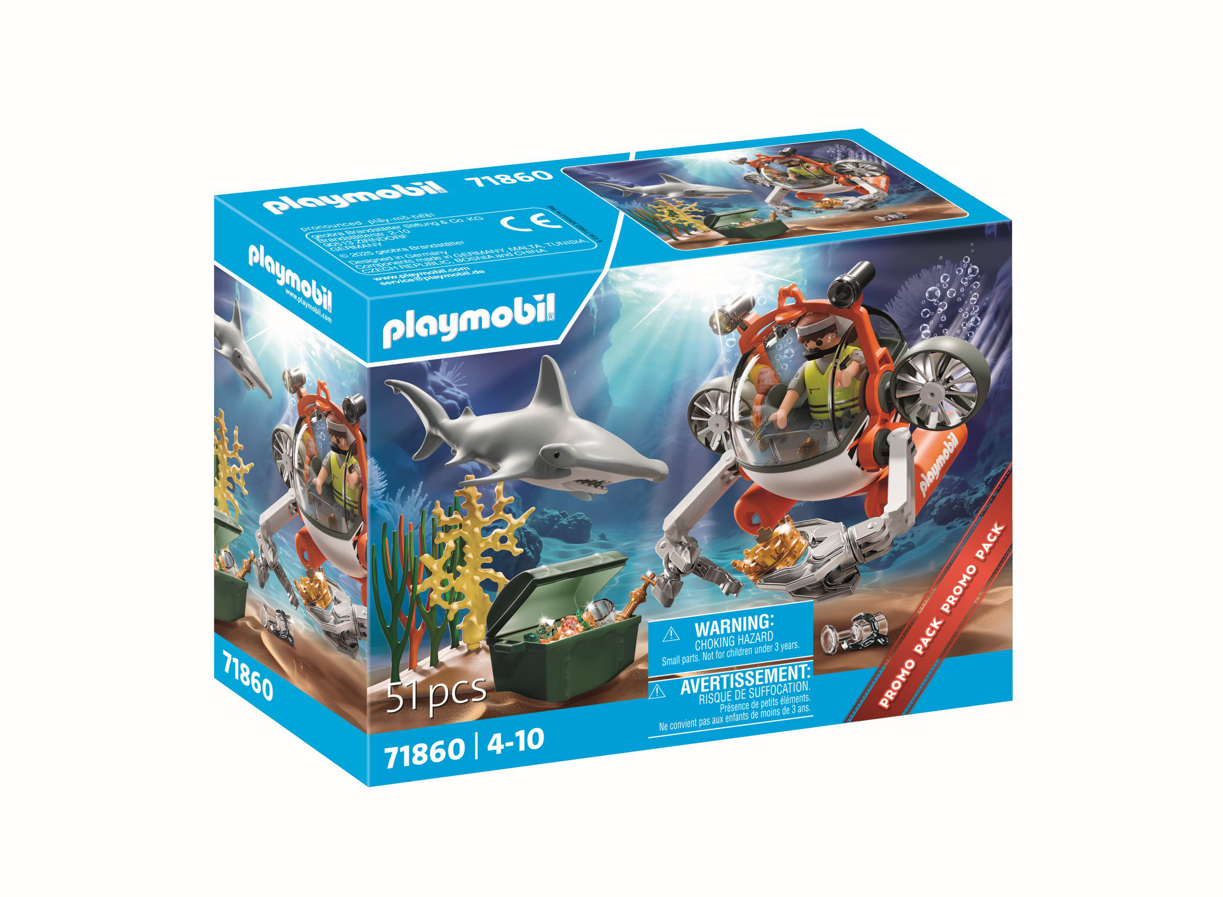 Playmobil 71860 Chasse au trésor avec sous marin - vue 10