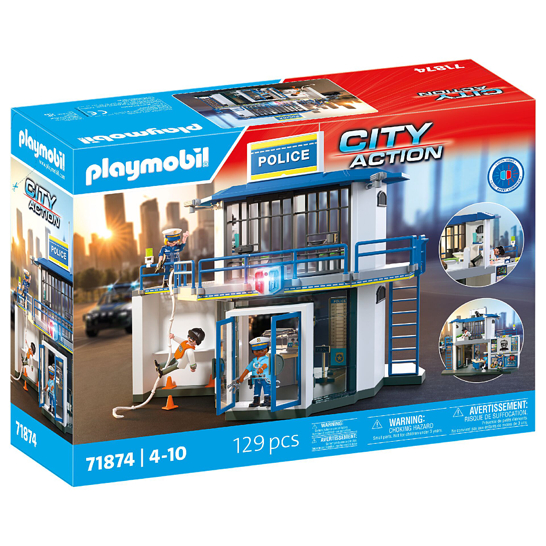 Playmobil 71874 Poste de police avec salle de recherches Les policiers - vue 2