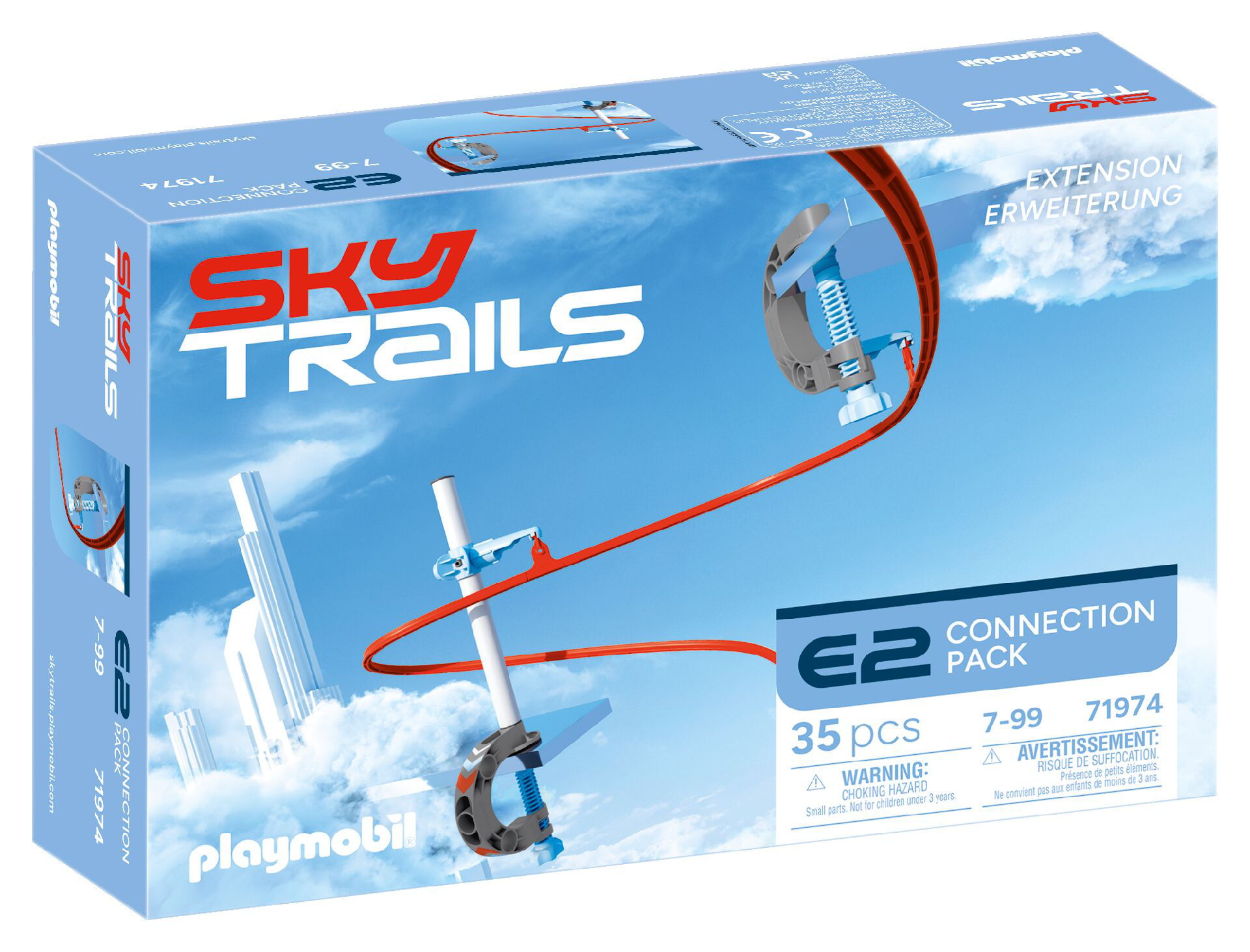 Sky Trails | Connection Pack | Pack d'extension et de Connexion à Construire | Crée de Nouveaux Parcours et de Nouvelles Aventures pour Ton Monde Sky Trails | 71974 - vue 10