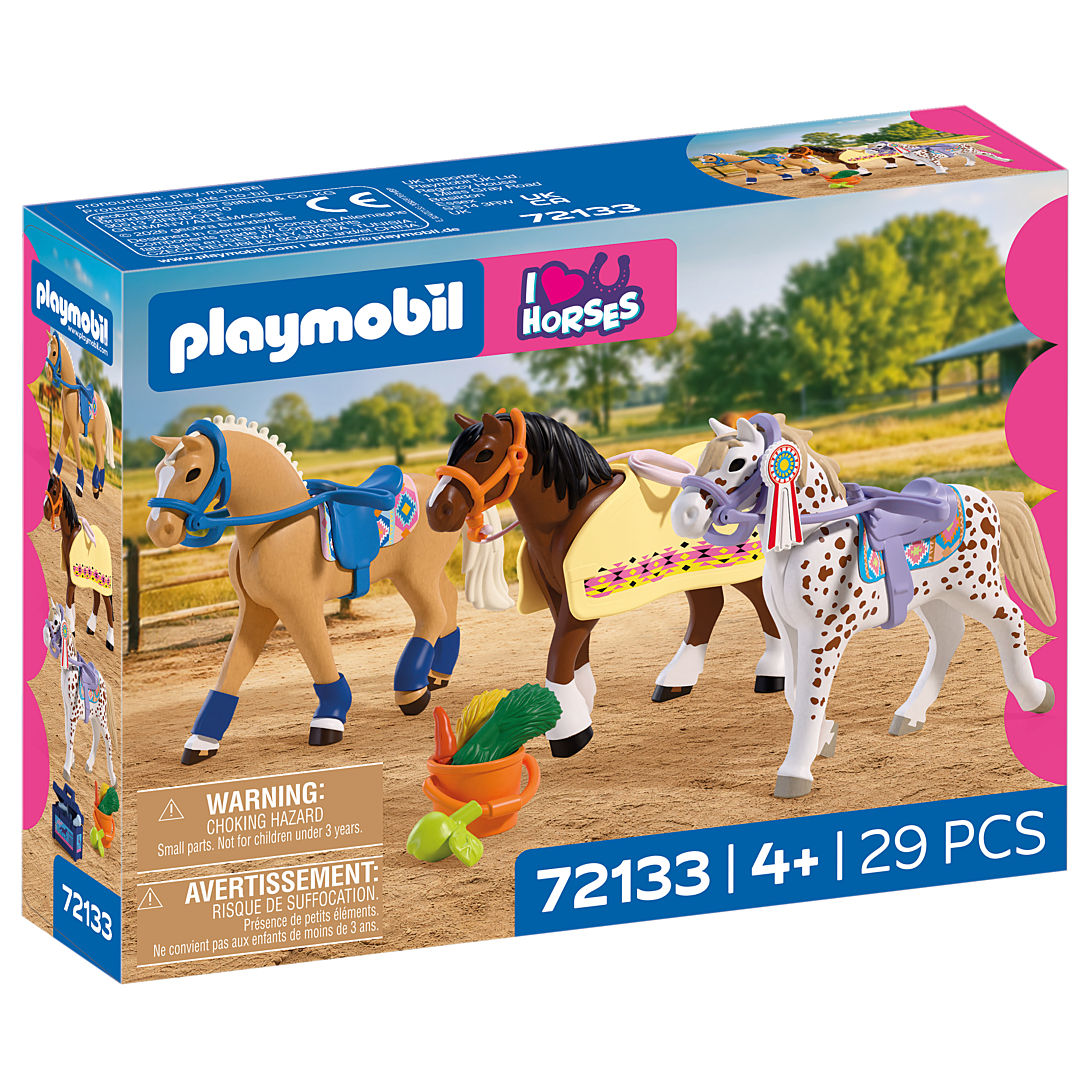 Playmobil I Love Horses / J'adore les chevaux 72133 Trois chevaux de concours - vue 4