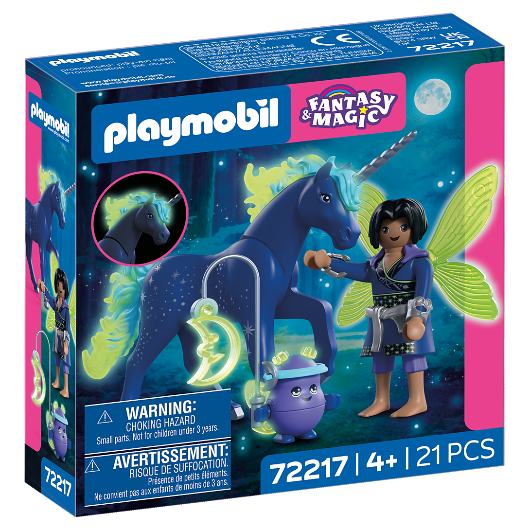 Set de jeu Playmobil 72217 Licorne de la et Fée Fantasy Magic 21 pièces luminescent dans 'obscurité Neuf - vue 8
