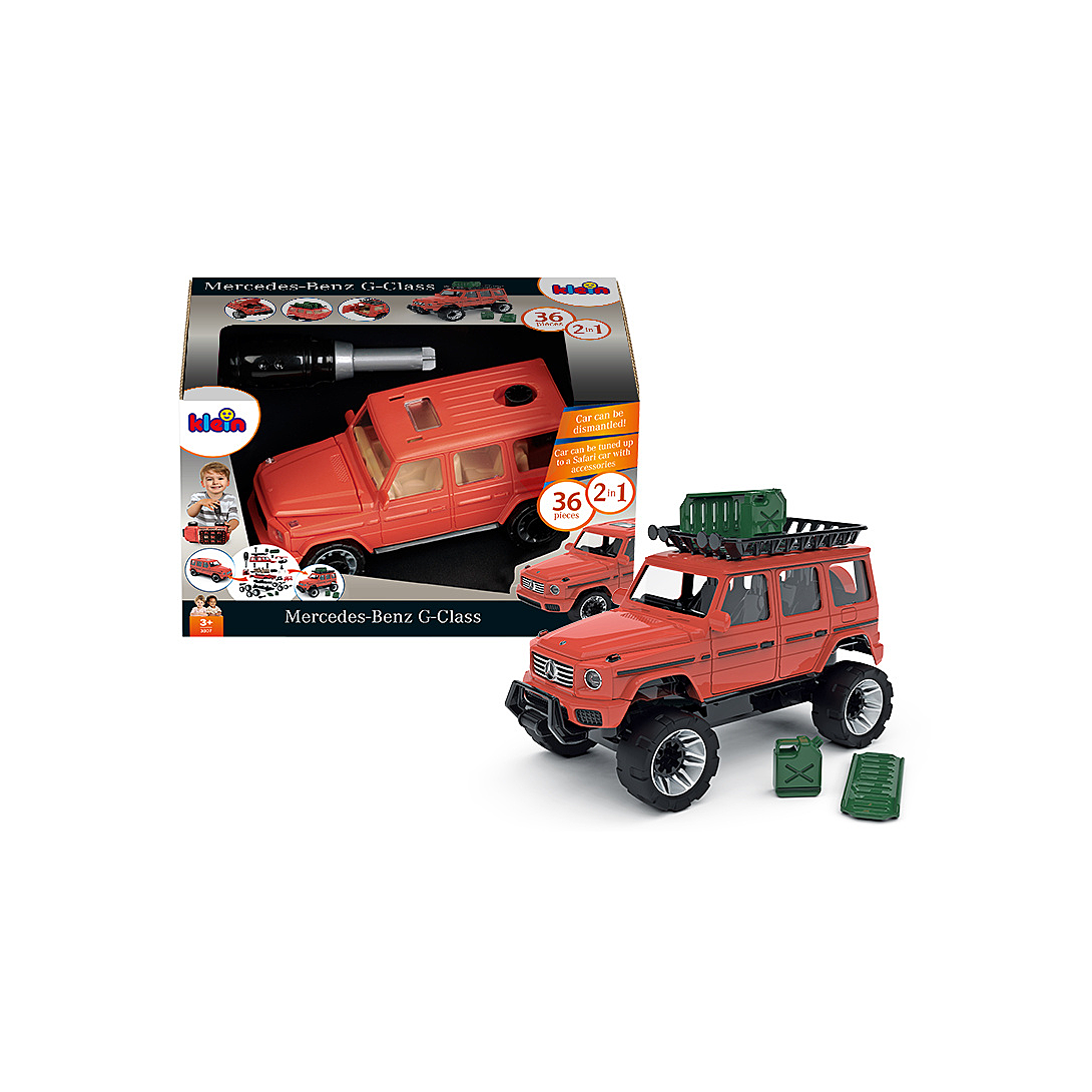 Klein Theo Mercedes Benz Voiture AMG 2-en-1 classe G avec accessoires de tuning Rouge - vue 2