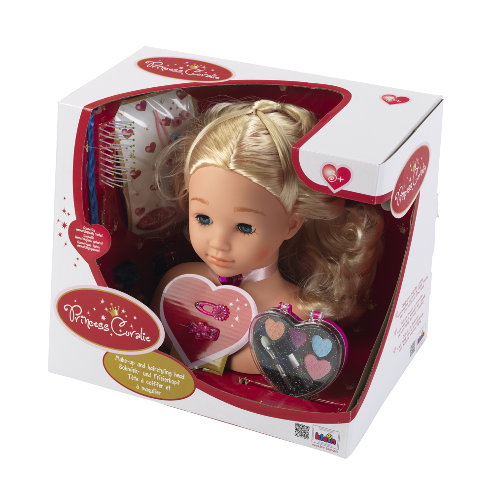 Princess Coralie - Tête à coiffer et à maquiller (25 cm)