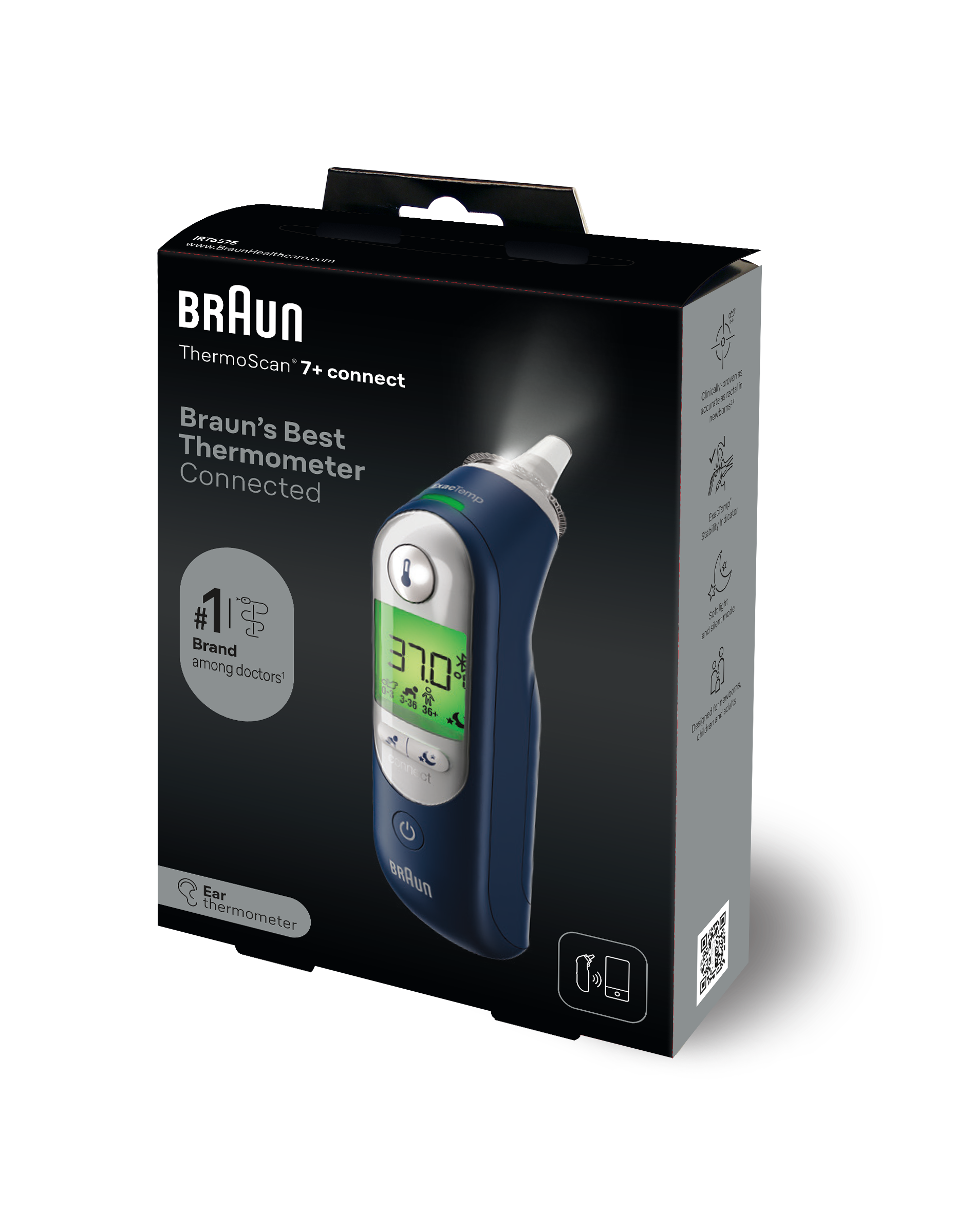 Braun Thermomètre Auriculaire Thermoscan 7+ Connect