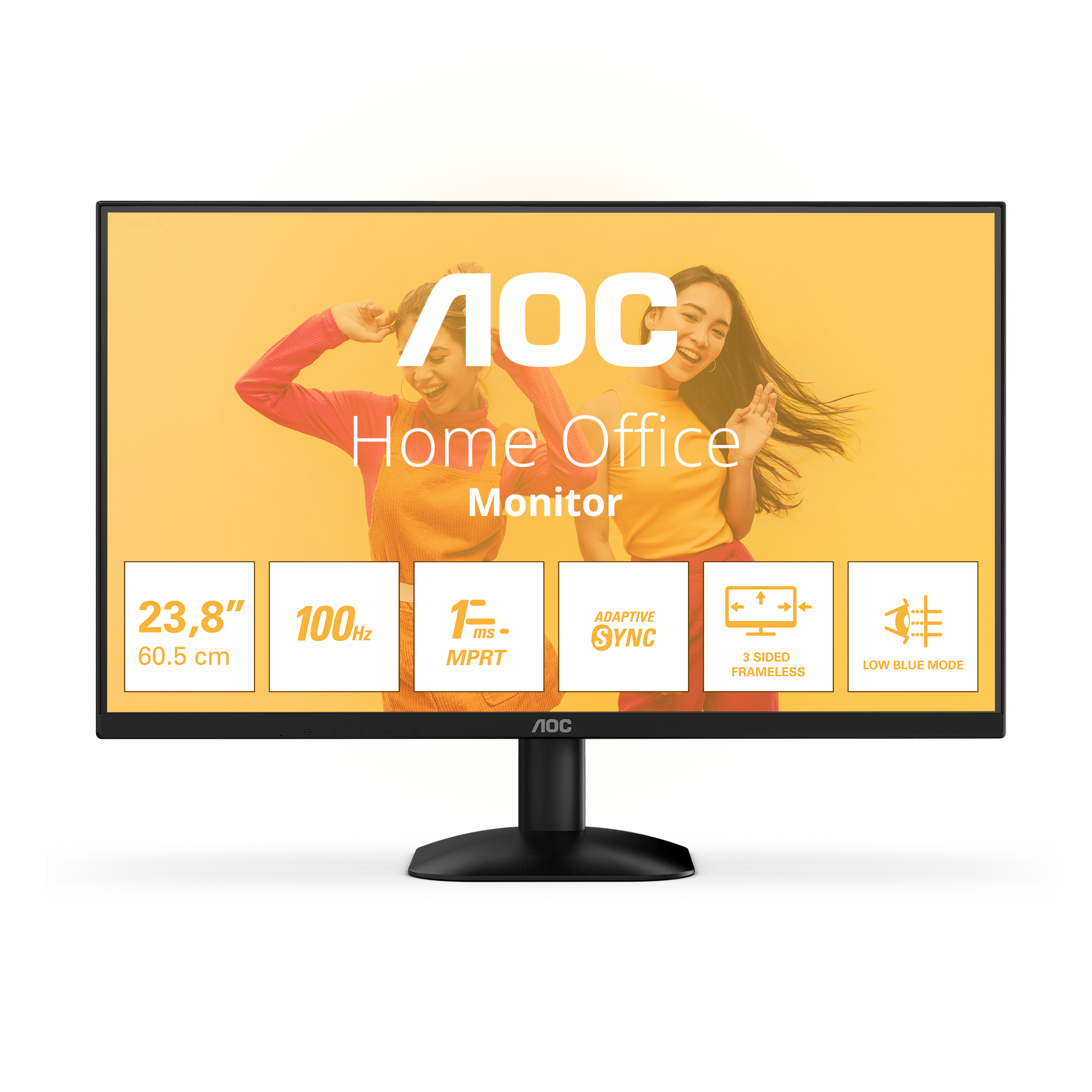 AOC B3 24B35HM2 écran plat de PC 60,5 cm (23.8) 1920 x 1080 pixels Full HD LED Noir