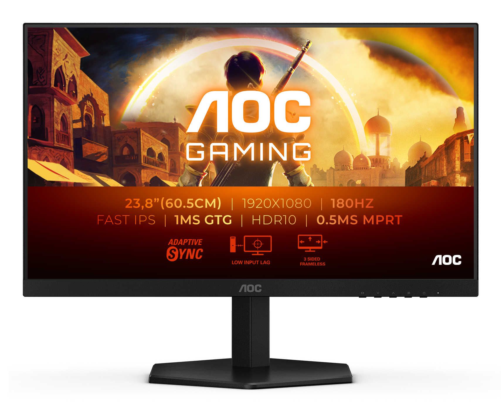 AOC G4 24G42E écran plat de PC 60,5 cm (23.8) 1920 x 1080 pixels Full HD LCD Noir