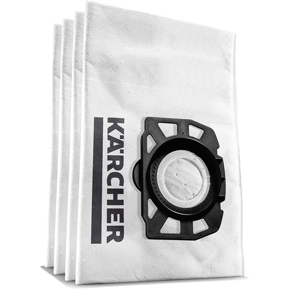 KARCHER - Sachet filtre ouate KARCHER KWD1 / KWD2 / KWD3 / WD2 Plus / WD3 (paquet de 4)