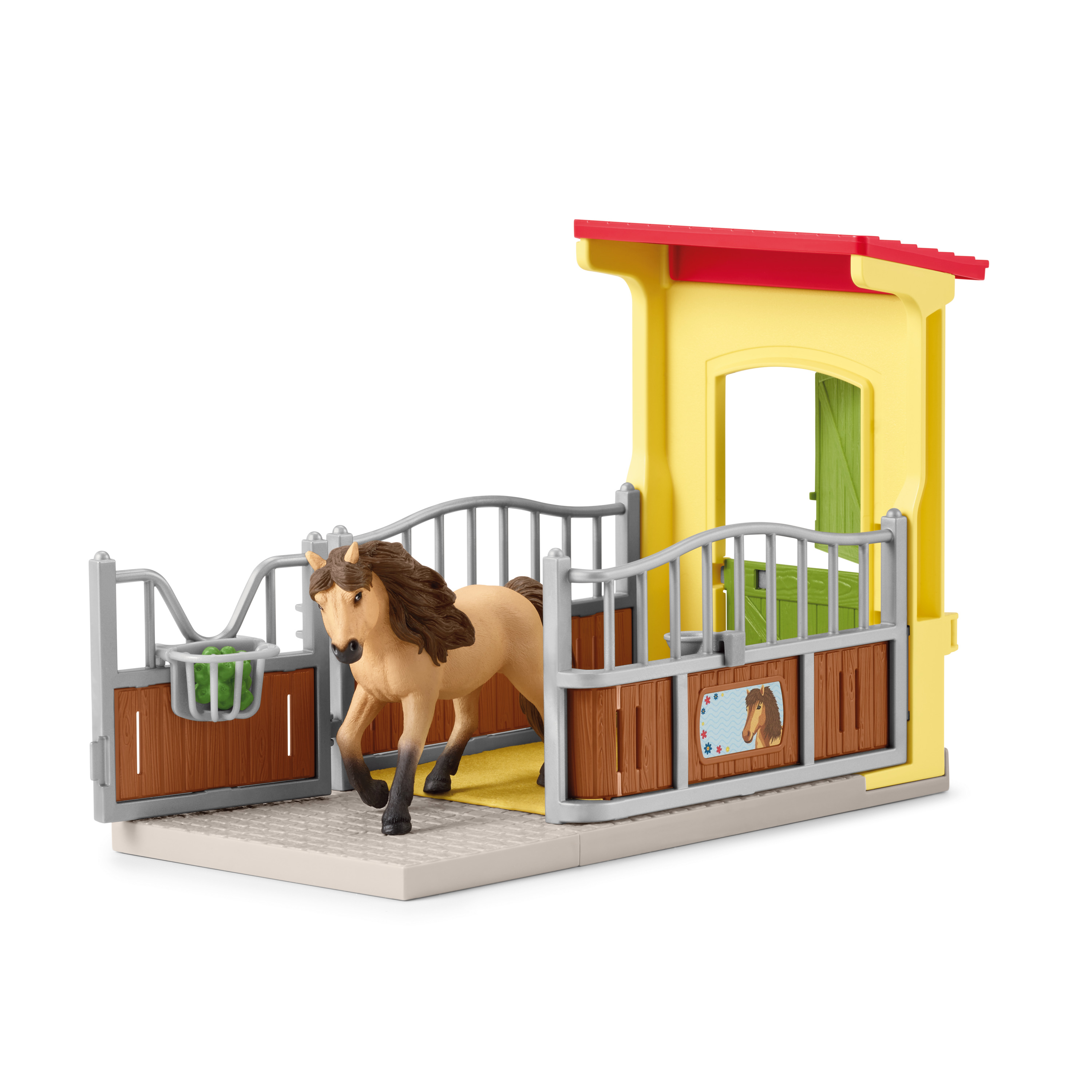 Box avec Poney Icelandais Extension Ferme Educative Coffret schleich avec 1 box et 1 figurine poney pour enfants dès - vue 4