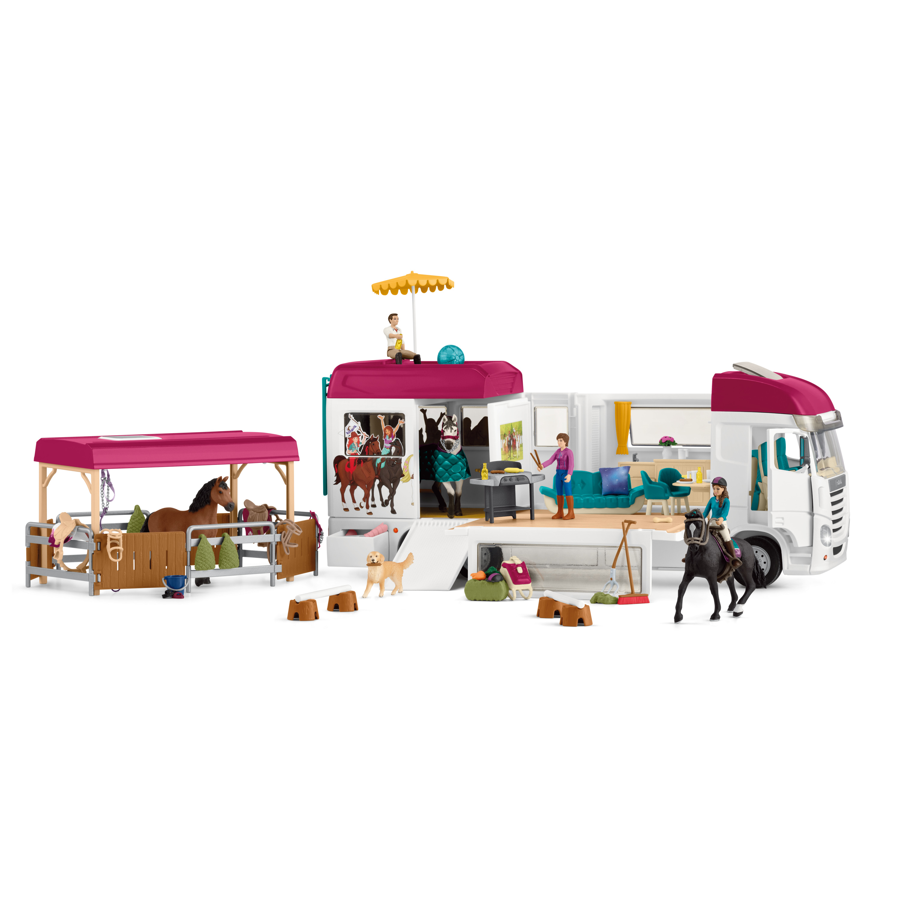 Camping Car Equestre schleich 42619 HORSE CLUB coffret 227 pièces dès - vue 4
