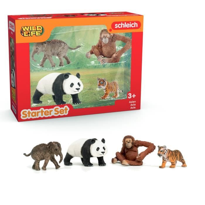 Mes Premiers Animaux d'Asie Figurines d'animaux SCHLEICH 42736 Wild Life dès - vue 4