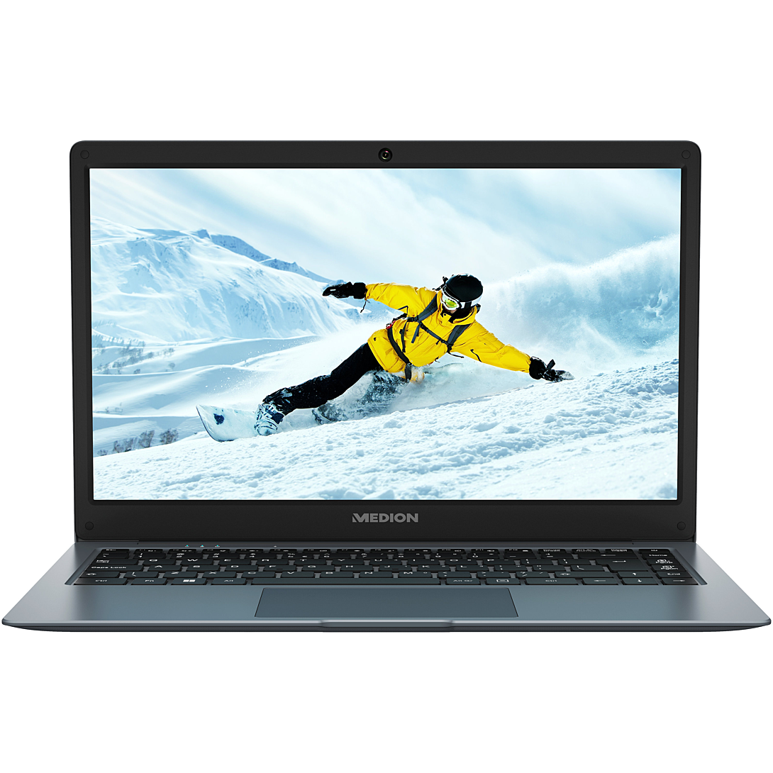 MEDION E14223 MD62560 – Ordinateur portable 14 Full HD, Intel Celeron N4120, 4 Go RAM DDR4, SSD 128 Go, Windows 11 Home S Mode
