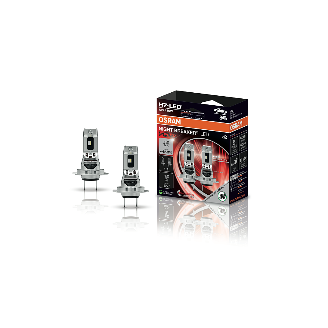 OSRAM 64210DWNBSP 2HB Ampoule LED NIGHT BREAKER® LED SPEED H7 12 V - vue 2