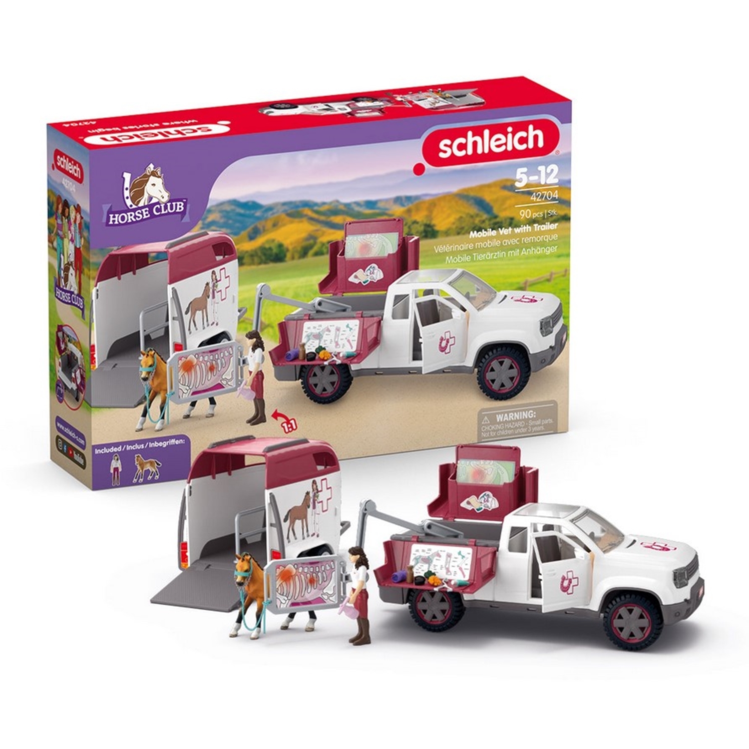 Coffret Vétérinaire mobile avec remorque SCHLEICH 42704 Horse Club - vue 5