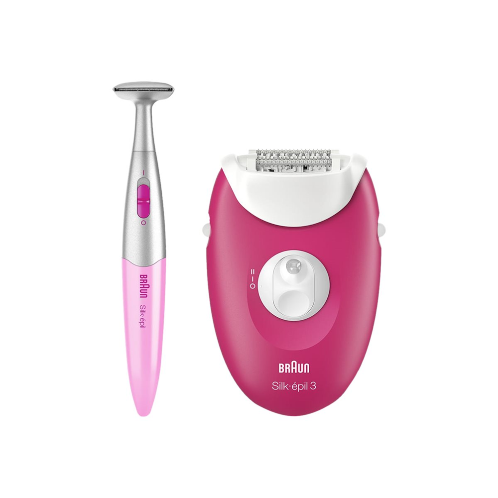 Braun Silk-épil 3 81711457 épilateur 20 pince(s) Rose, Blanc