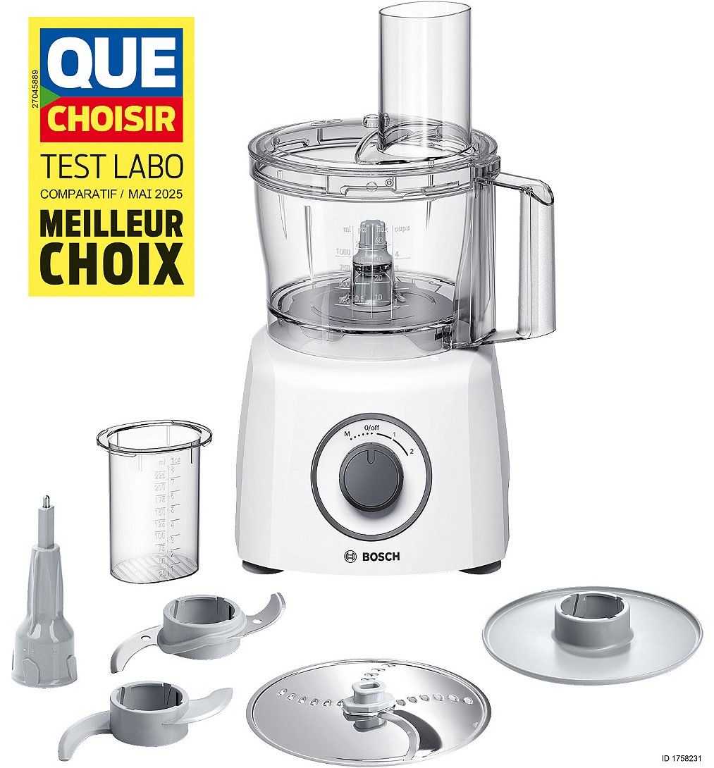 Robot multifonction Bosch MultiTalent 3 MCM3100W 800W blanc