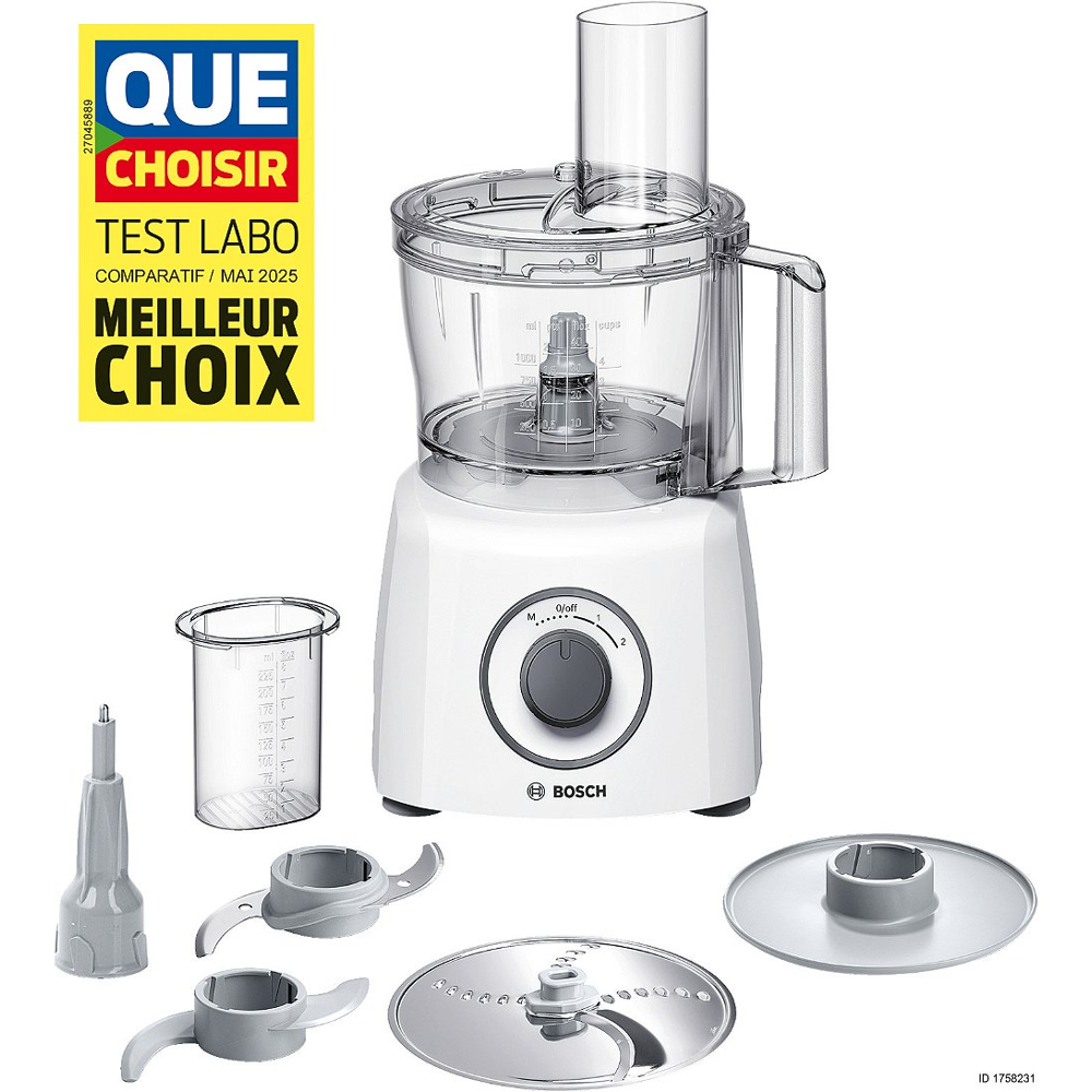 Robot multifonction Bosch MultiTalent 3 MCM3100W 800W blanc