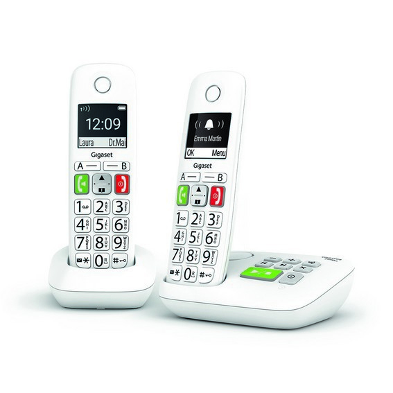 Téléphone fixe Gigaset E290A Duo Blanc