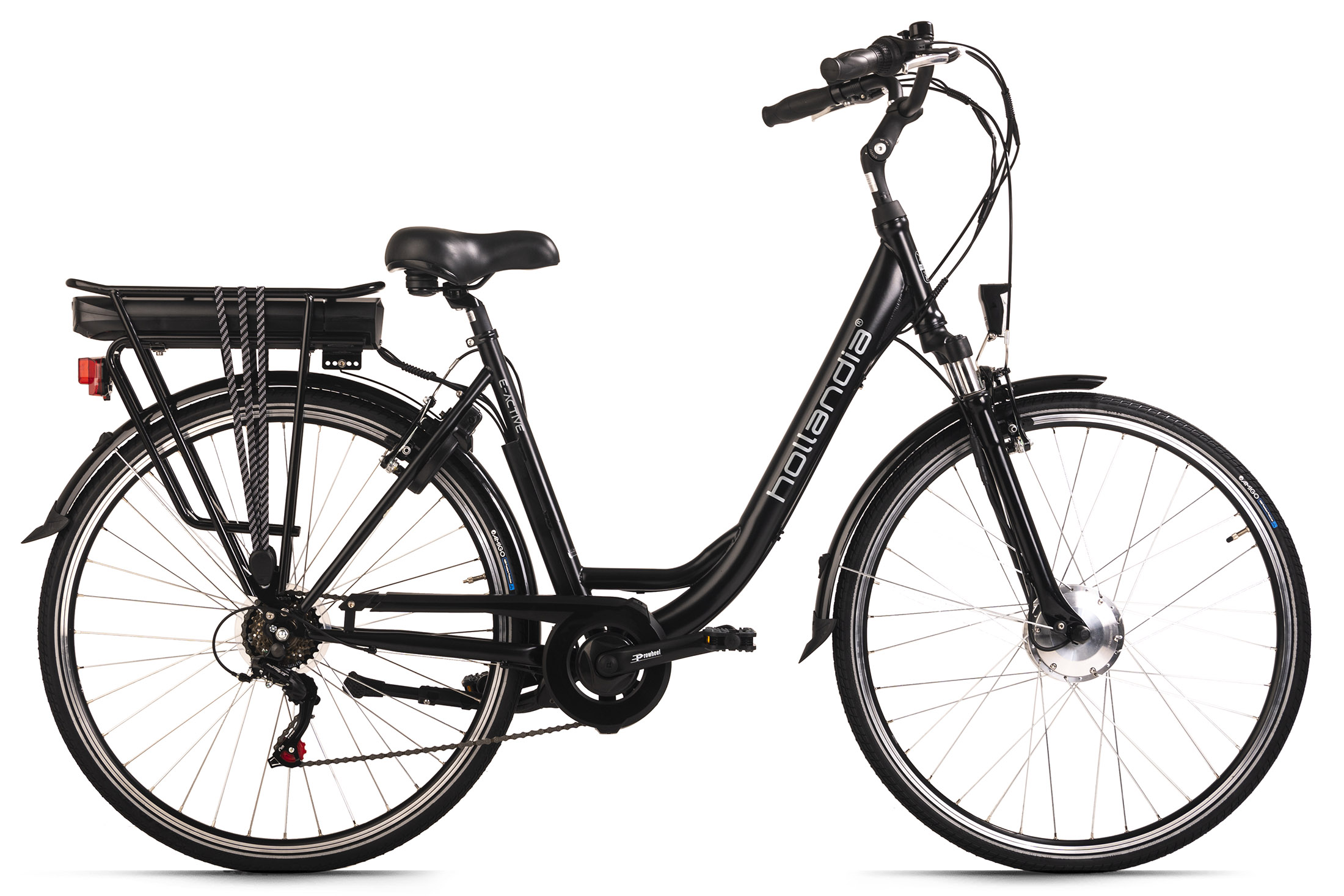Vélo électrique Hollandia Lido 28" Femme - 9 Vitesses, Bleu, Cadre 49 Cm