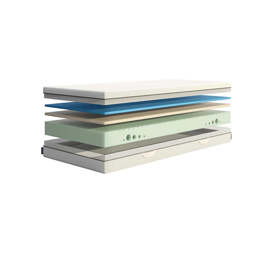 Matelas Emma One 140x190 cm | Mémoire de Forme Confort Optimal | Système Multicouches 7 zones de Soutien | Housse Thermorégulatrice