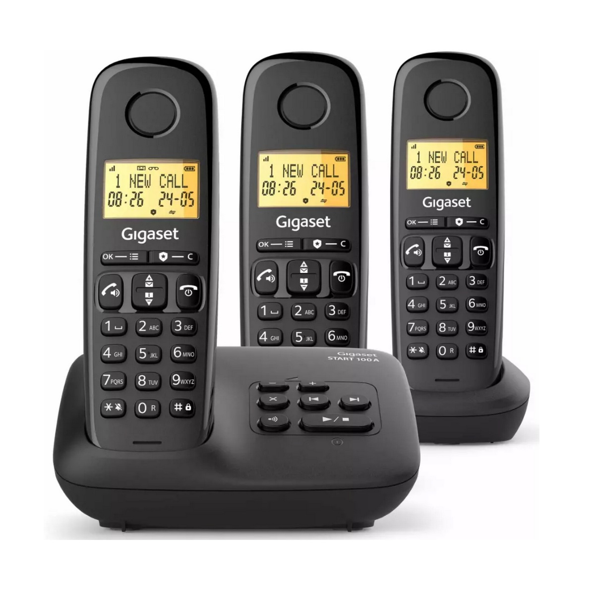 Téléphone Fixe GIGASET Basic 100A Trio – Répondeur, Mains Libres, 50 Contacts - vue 6