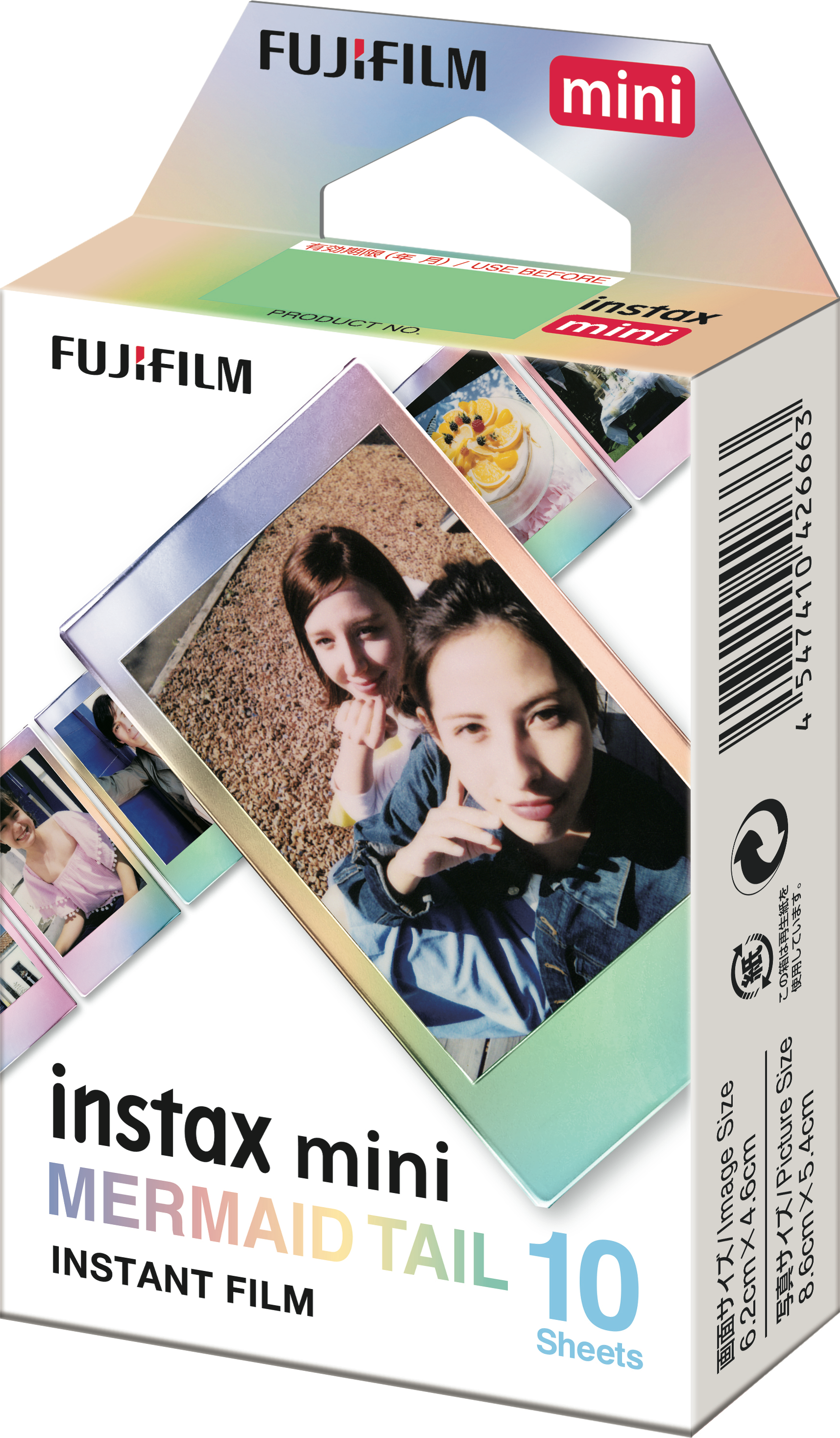 Pack 10 Photos FUJIFILM Instax Mini Mermaid Tail – Format 54x86 mm - vue 7