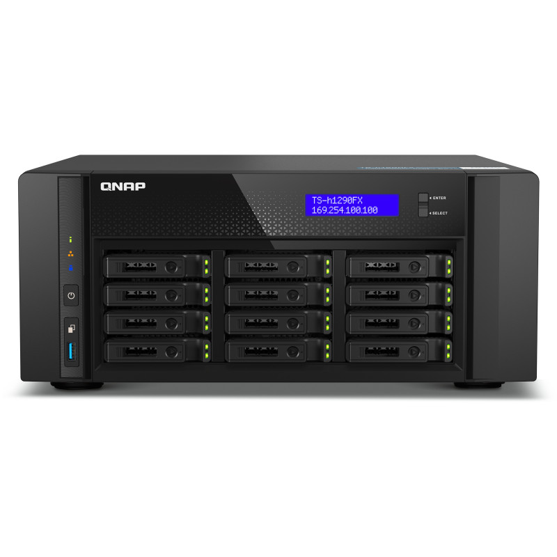 QNAP TS H1277AXU RP NAS Rack (2 U) Ethernet/LAN Noir E 2136 (TS H1277AXU RP R5 16G) prix Maroc