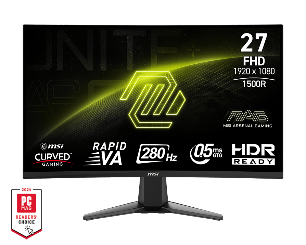 MSI MAG 276CXF écran plat de PC 68,6 cm (27) 1920 x 1080 pixels Full HD LCD Noir