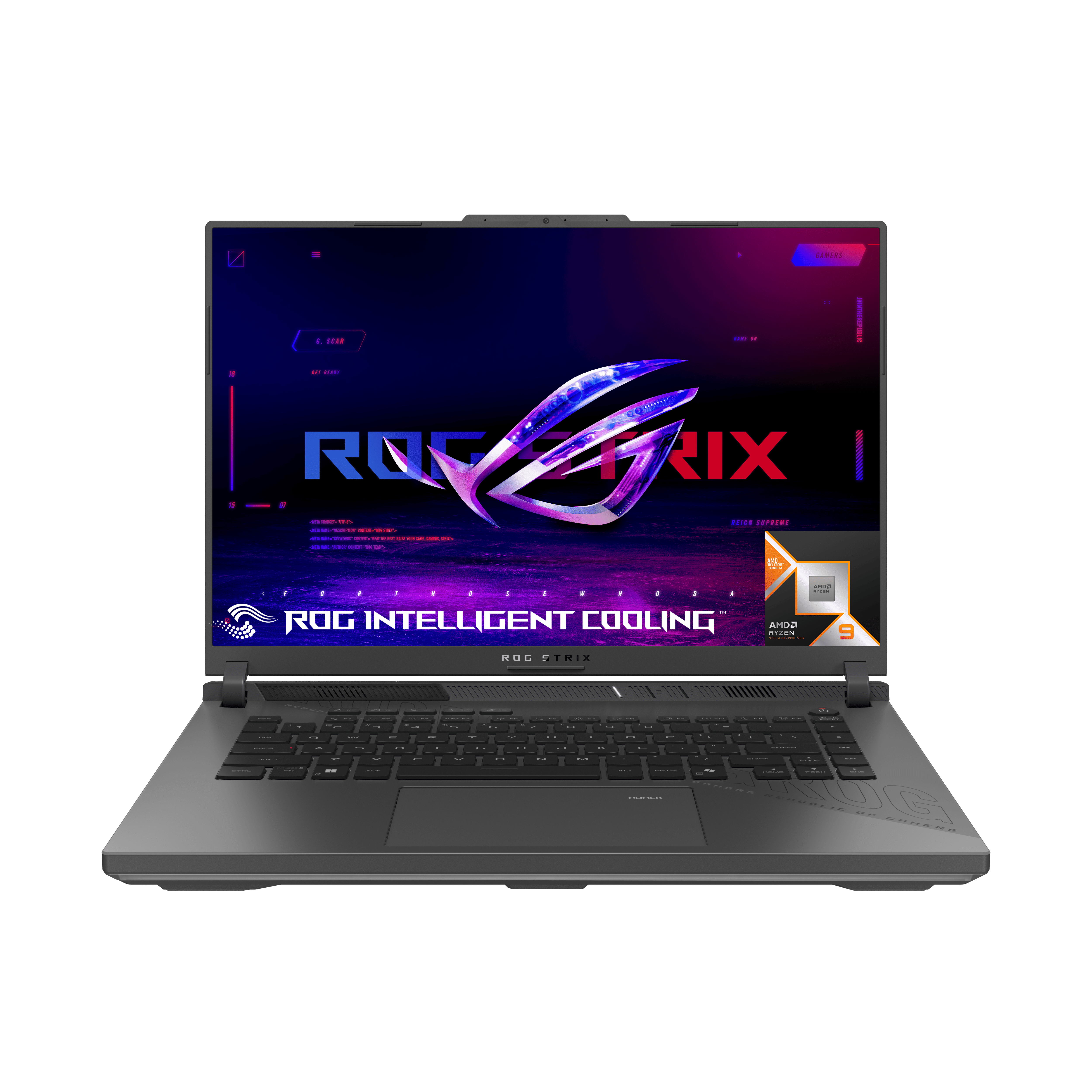 PC portable gaming Asus ROG STRIX G16 G614PM DRS5045W 16 WQXGA 240 Hz AMD Ryzen™ 9 RAM SSD Nvidia GeForce RTX 5060 - vue 7