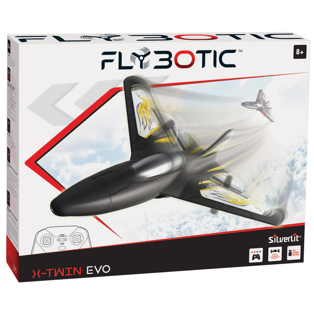 FLYBOTIC - Avion télécommandé rapide - X Twin Evo