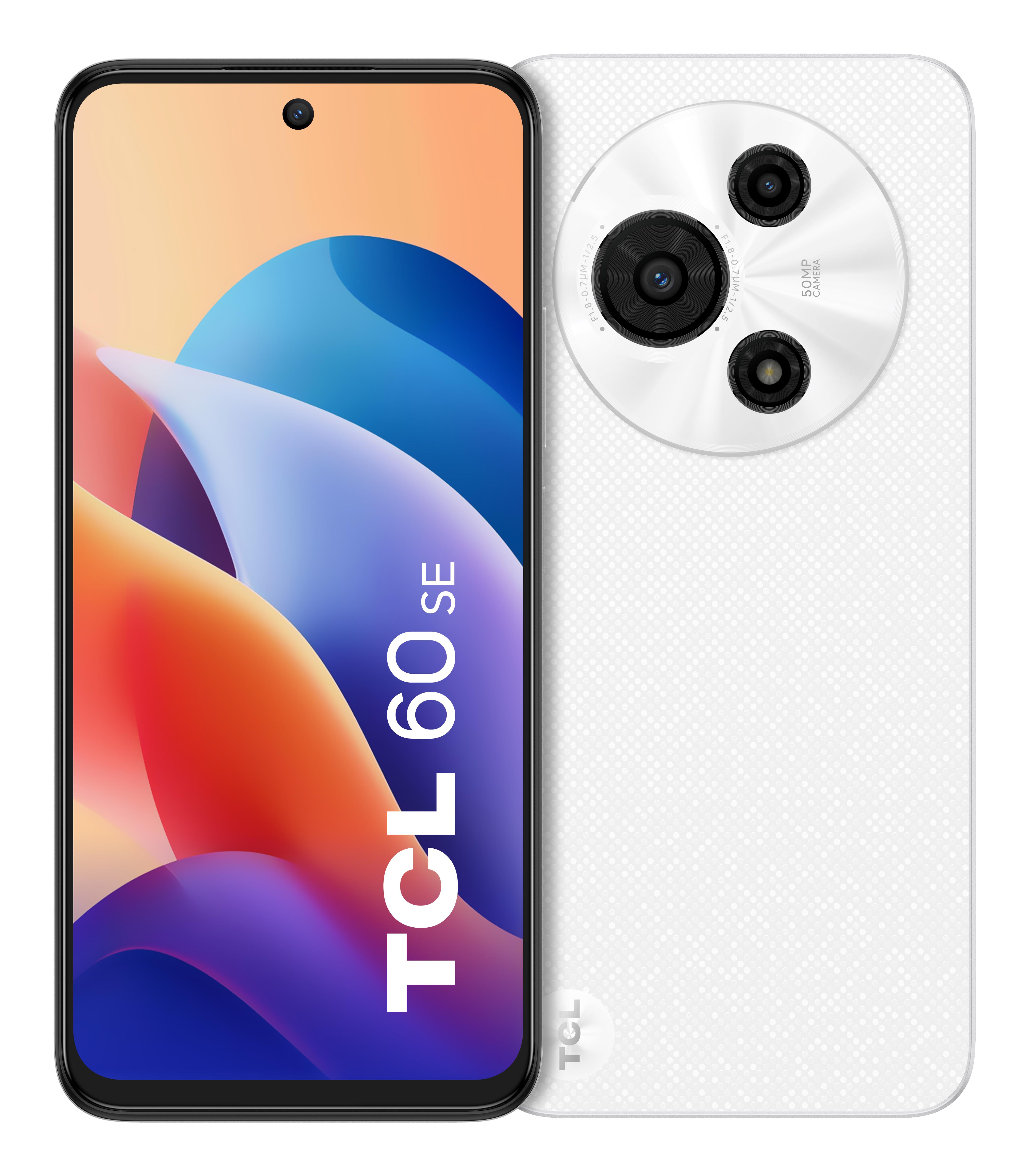 TCL 60 SE 16,9 cm (6.67) Double SIM Android 15 4G USB Type-C 8 Go 512 Go 5200 mAh Blanc