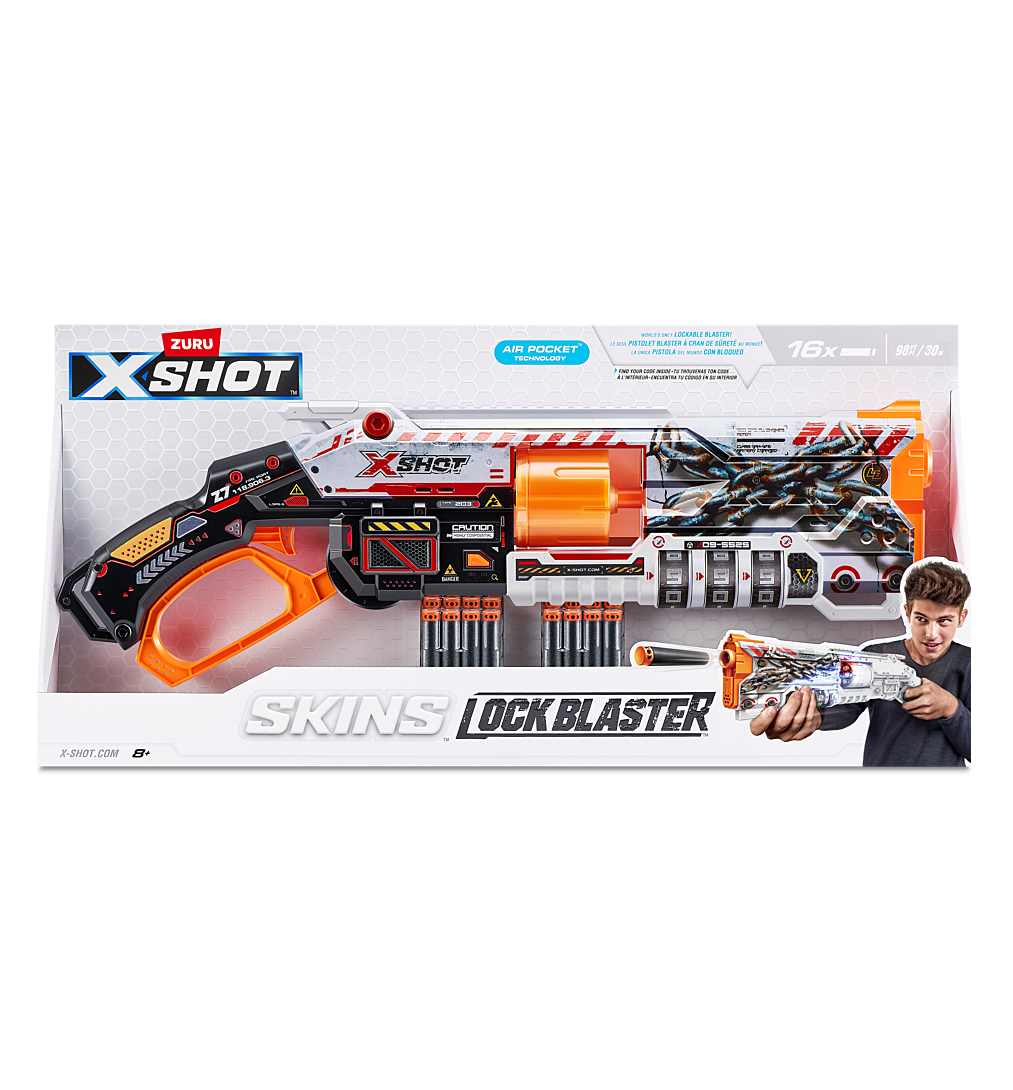 SKINS - LOCK GUN - lance fléchettes 8 cartouches