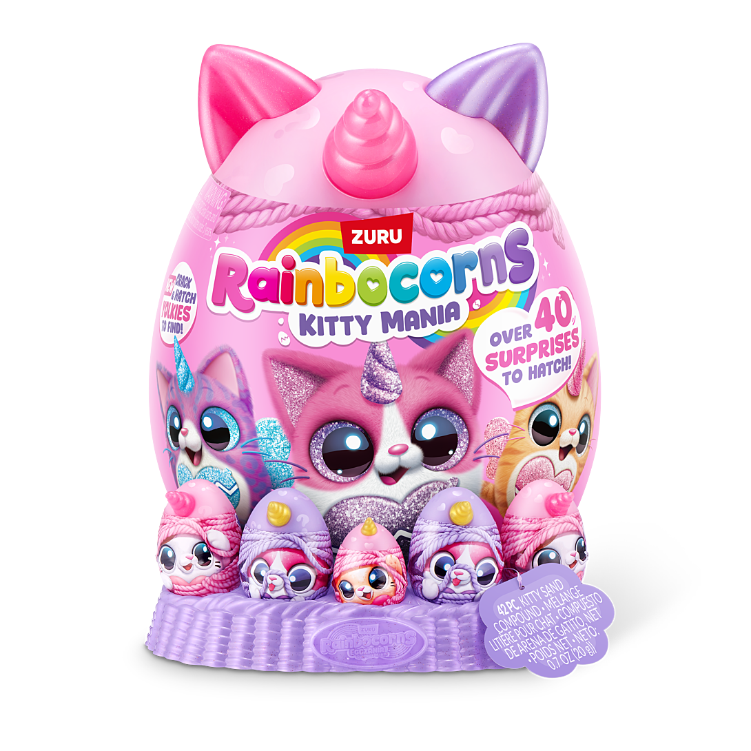 Œuf surprise Peluche ZURU Rainbocorns KittyMania Modèle aléatoire Dès - vue 1