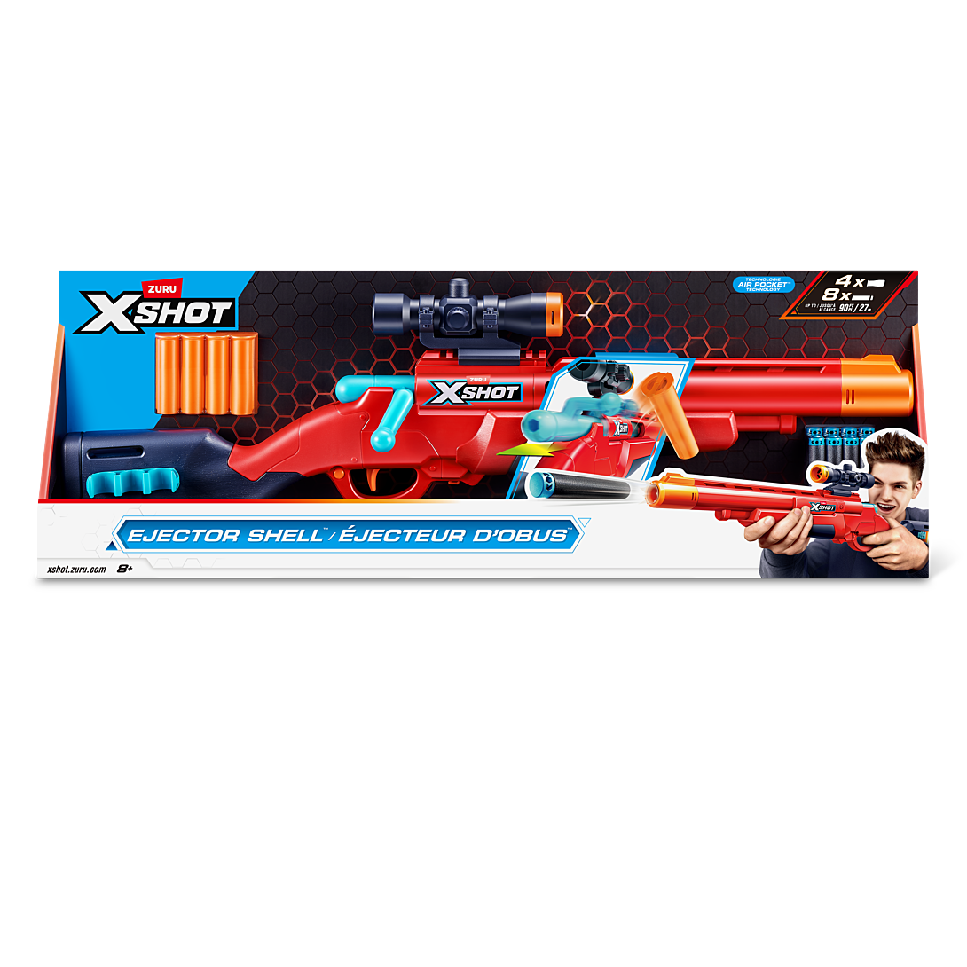 Blaster dart jouet ZURU XSHOT Excel Ejector Shell avec 16 fléchettes et 4 douilles Neuf - vue 4
