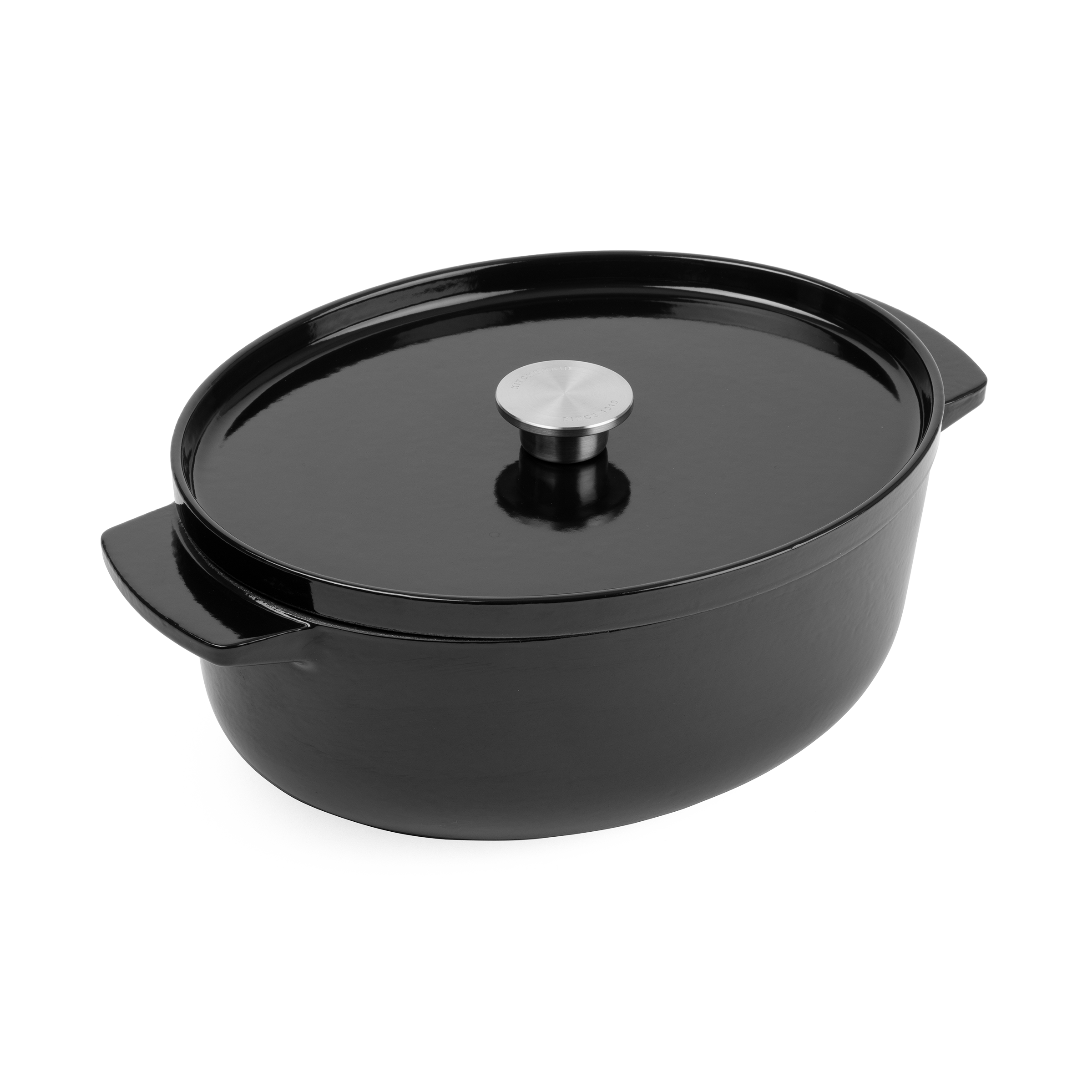Cocotte en fonte d'acier KitchenAid 30cm Noir 5,6L