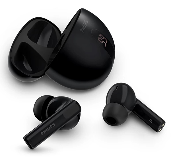 Philips TAT2520BK Écouteurs Intra Auriculaires réducteurs de Bruit Bluetooth True Wireless Petits Embouts Son Naturel Fonction Dynamic Bass boîtier de Chargement de Poche appels clairs Noirs - vue 8
