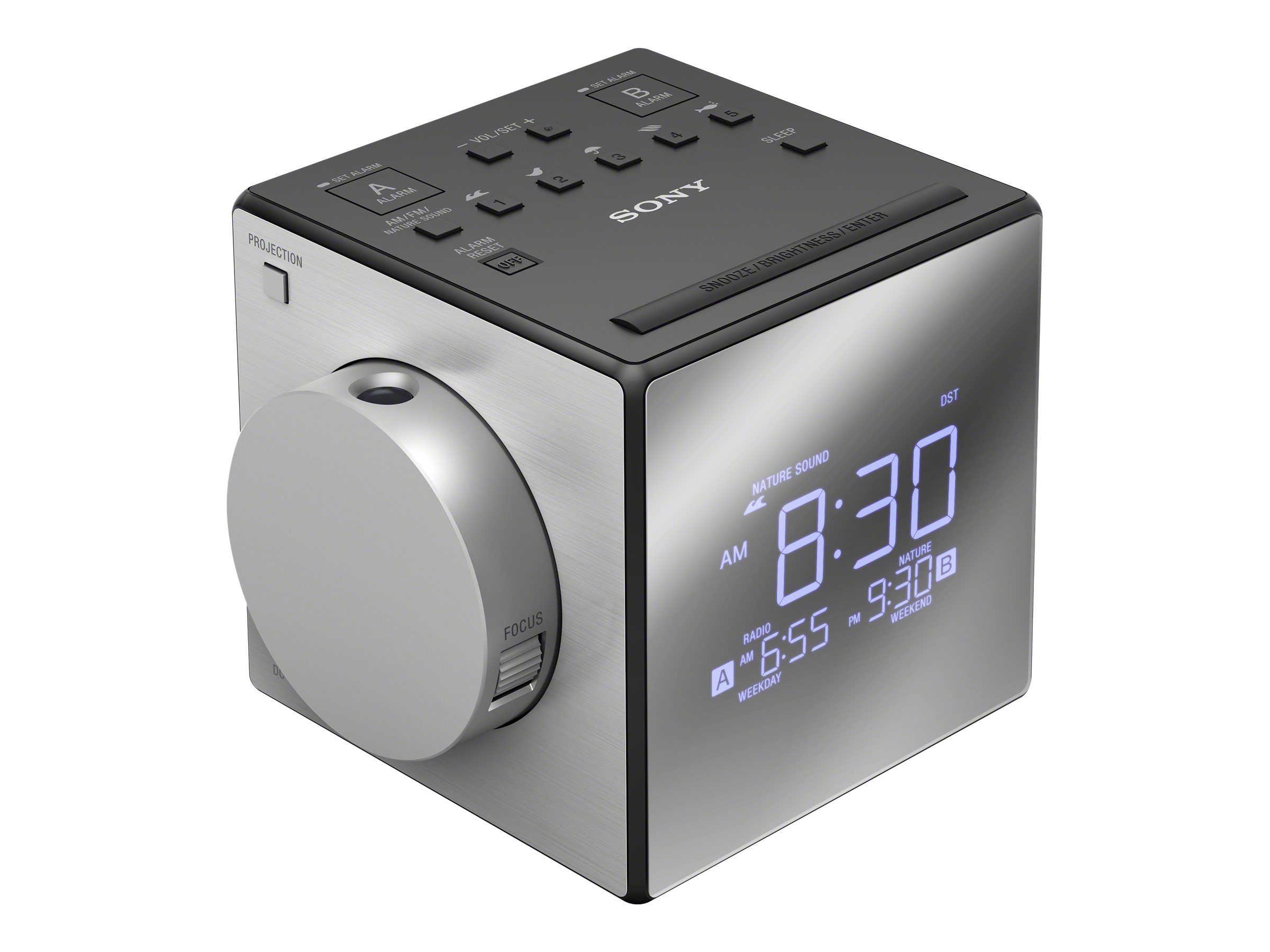 Radio réveil Sony ICF-C1 gris