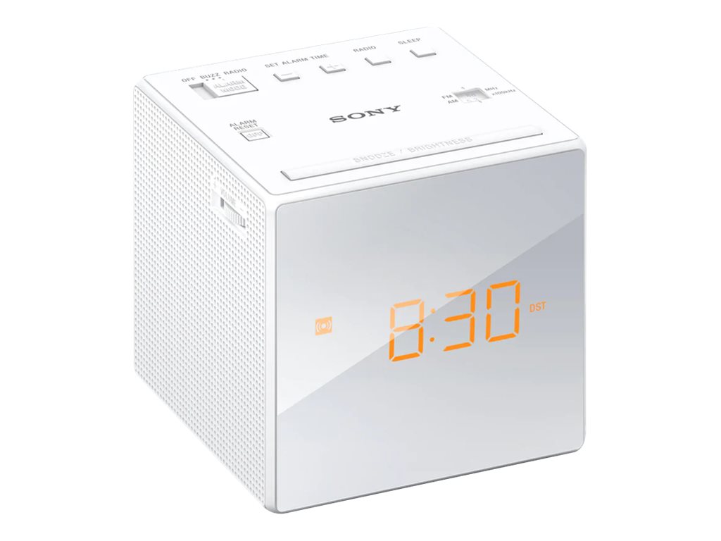 Radio réveil Sony ICF-C1 blanc