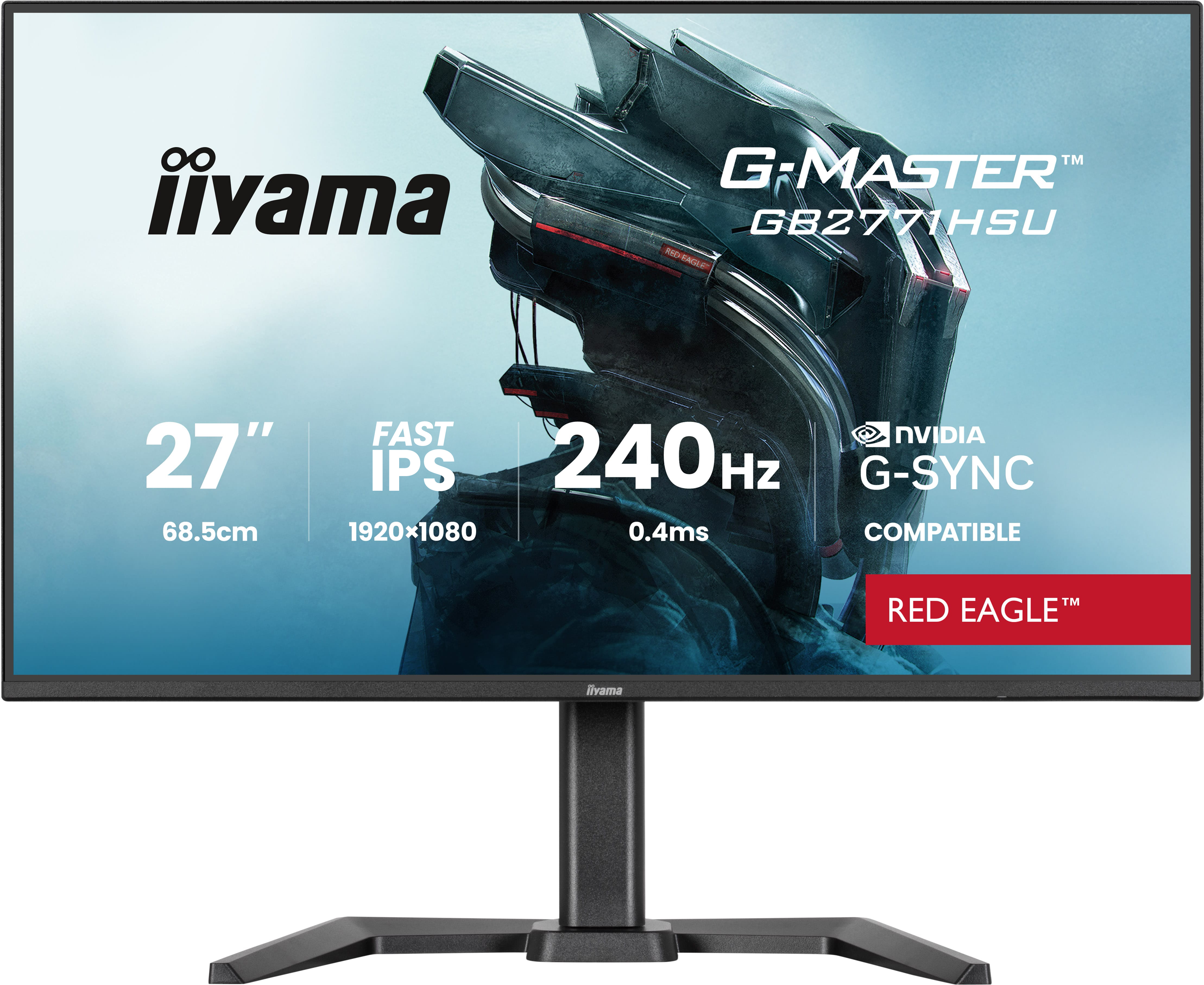 Moniteur iiyama GB2771HSU-B1 / 27 1920 x 1080 Full HD / 240Hz / 0,2ms / Pied reglable