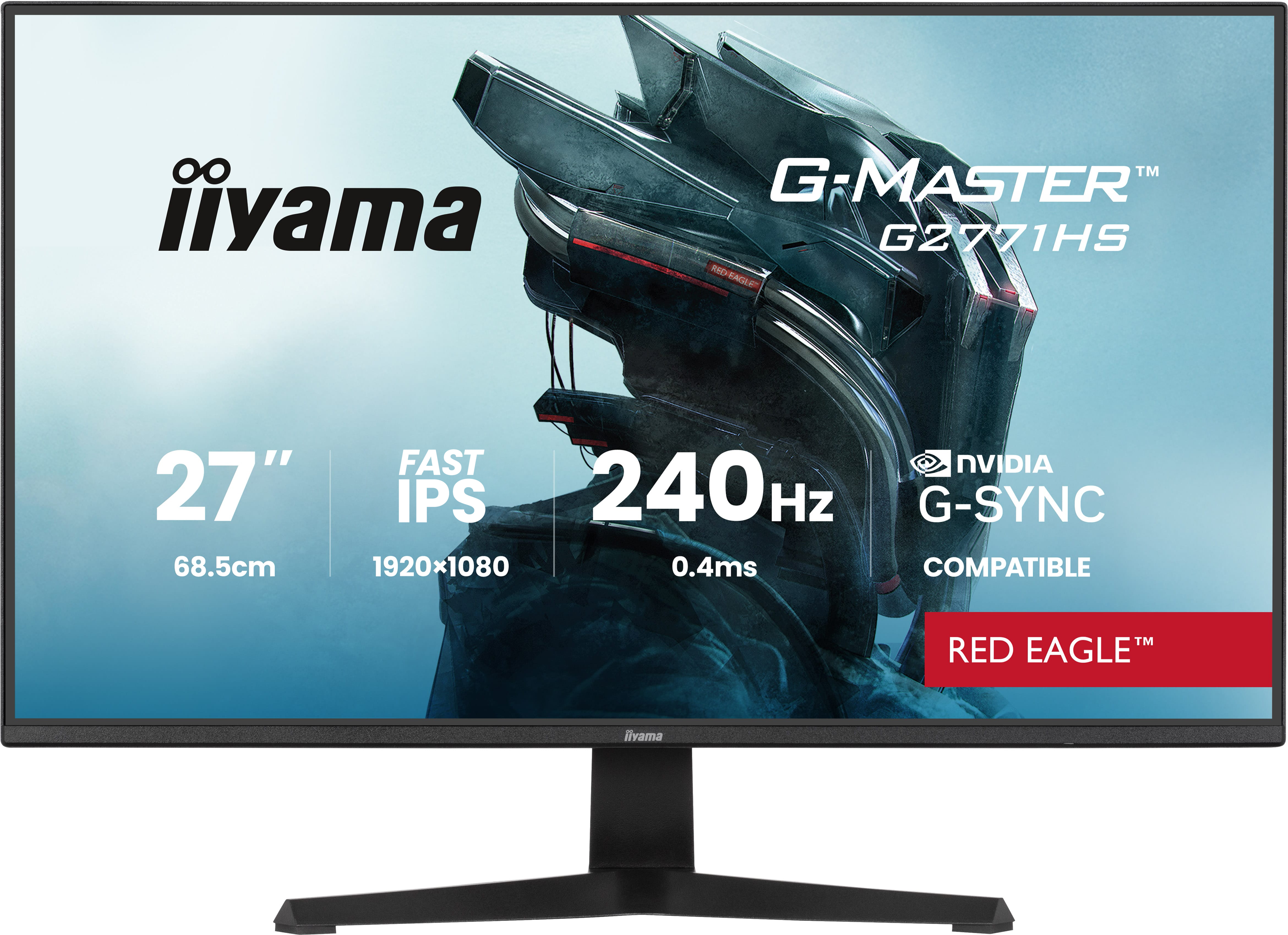 iiyama G-MASTER G2771HS-B1 écran plat de PC 68,6 cm (27) 1920 x 1080 pixels Full HD Noir